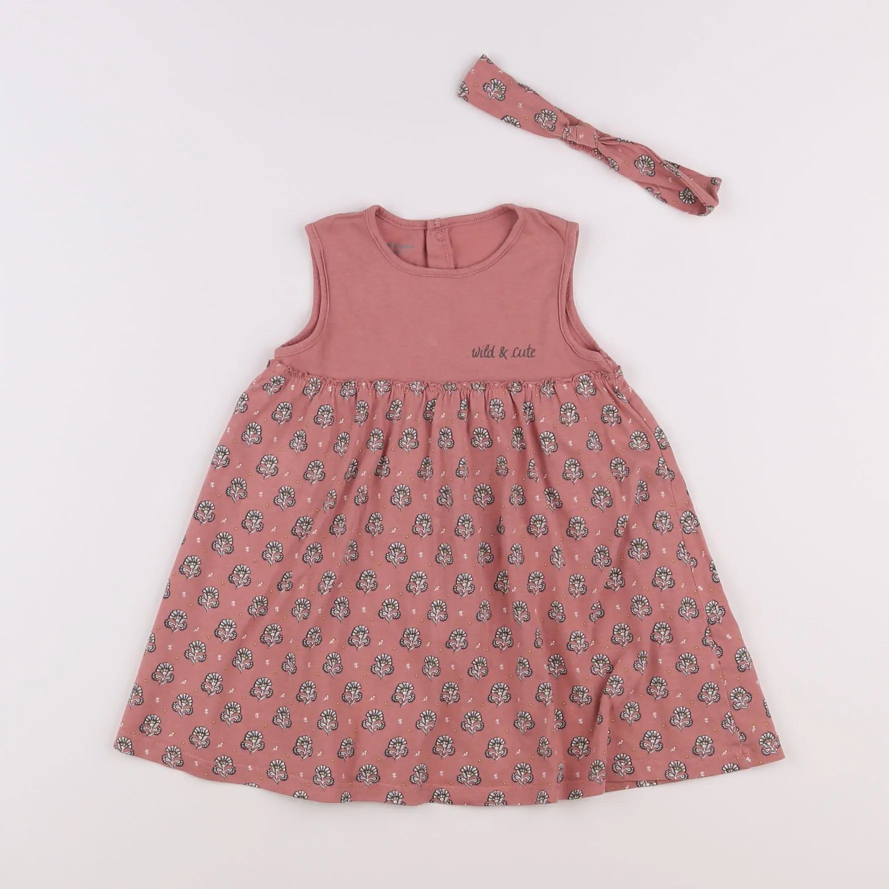 Vertbaudet - robe rose - 18 mois