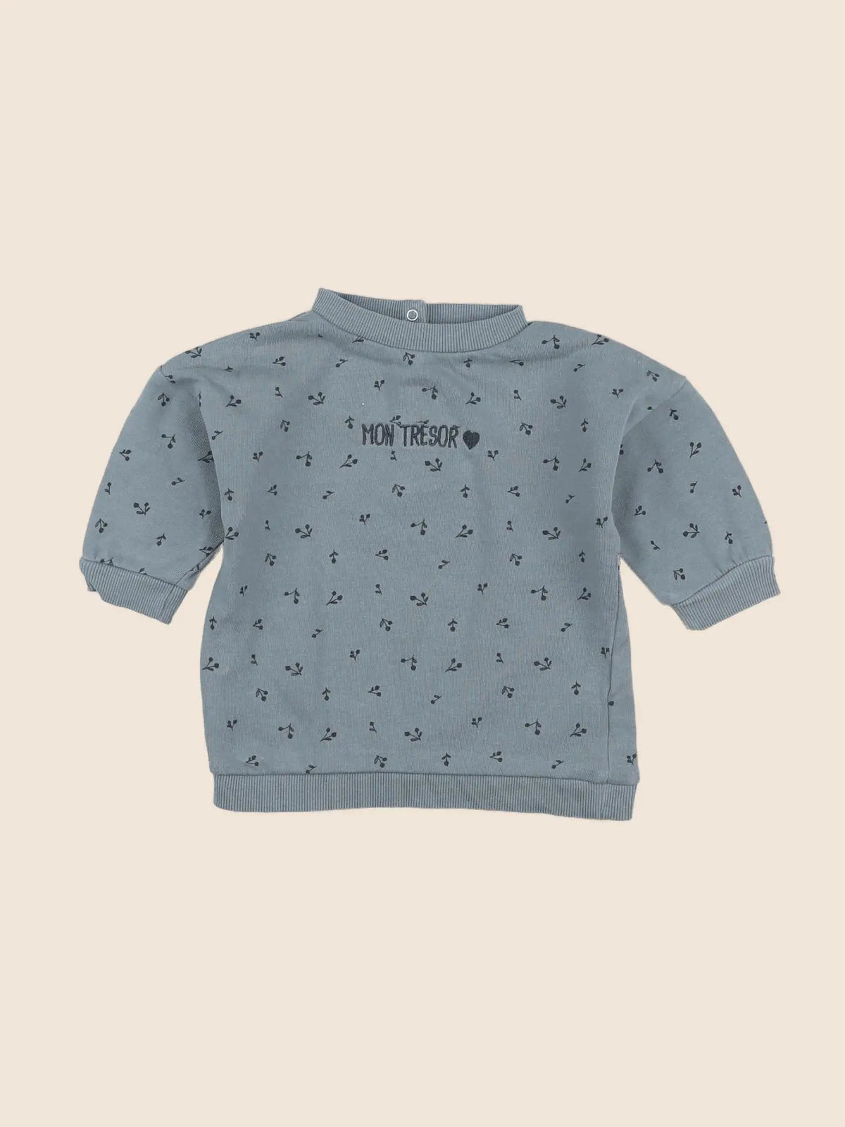 Vertbaudet - sweat vert - 6 mois