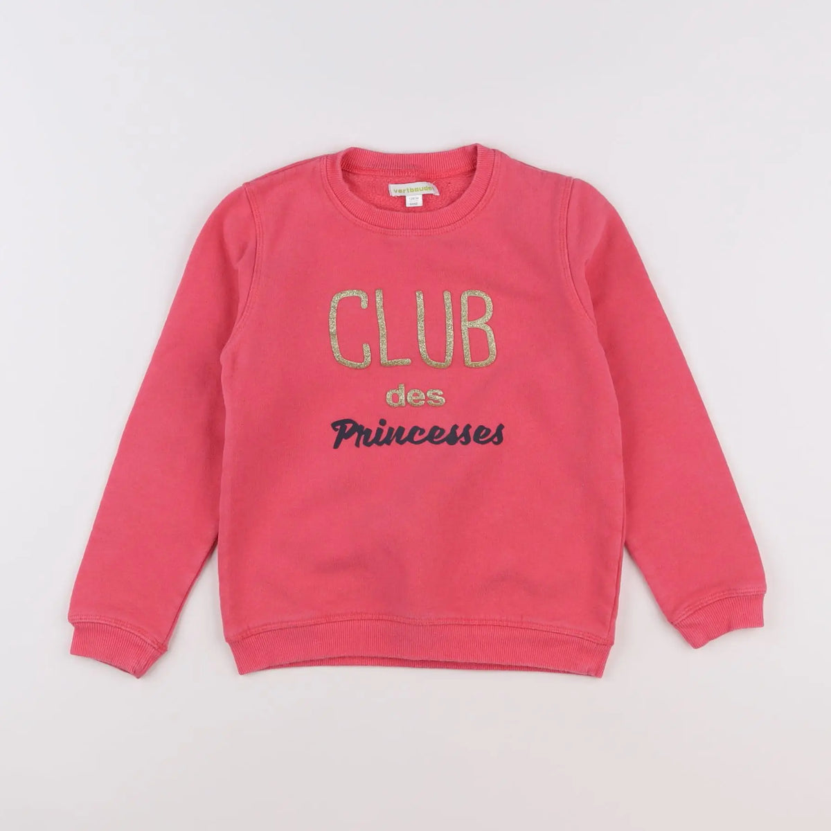 Vertbaudet - sweat rose - 8 ans