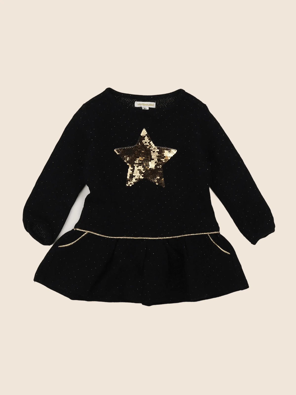Vertbaudet - robe noir - 2 ans