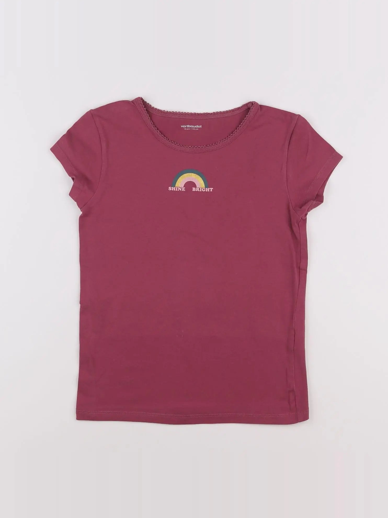 Vertbaudet - maillot de corps violet - 10 ans