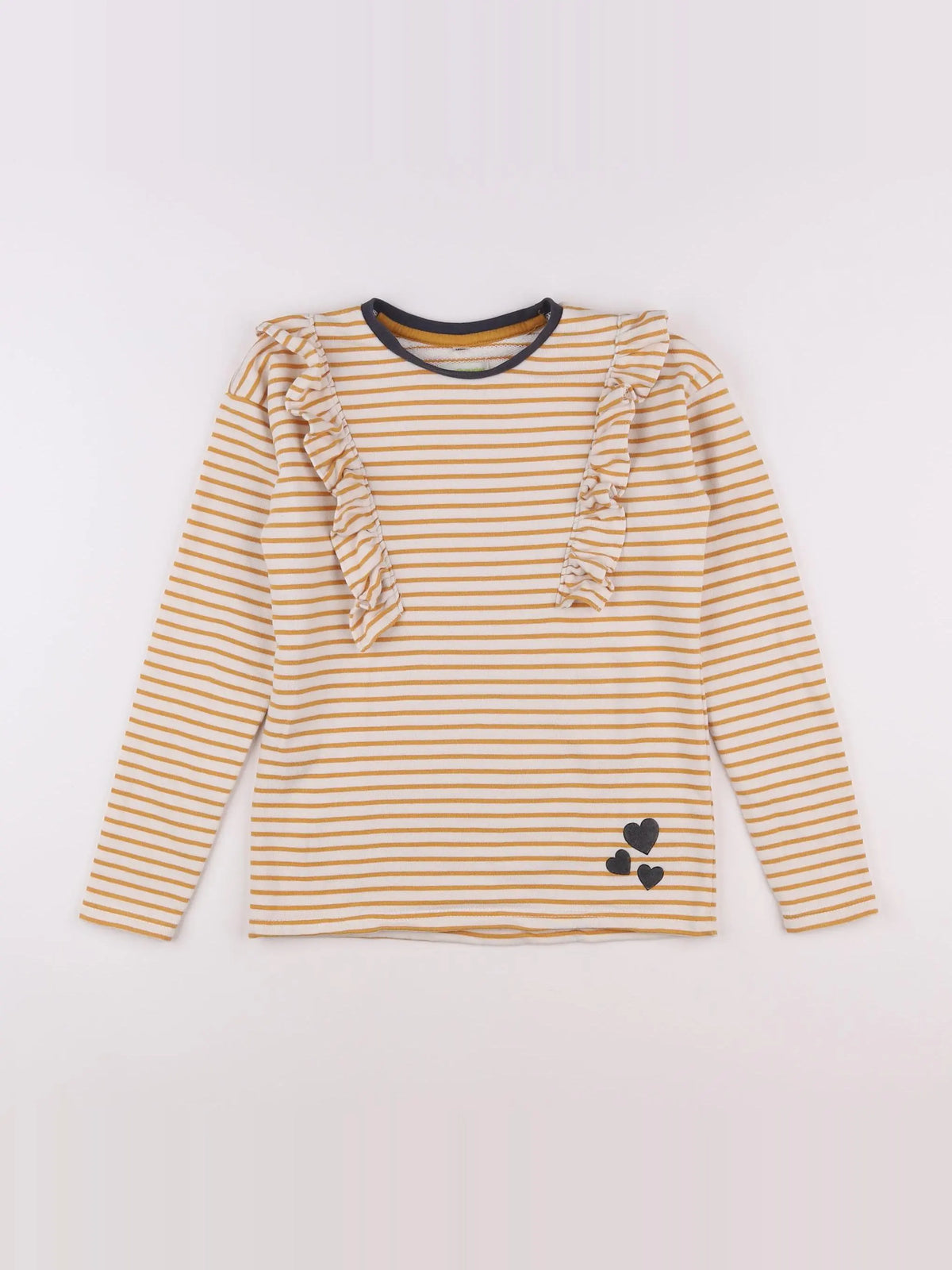 Vertbaudet - sweat jaune - 10 ans