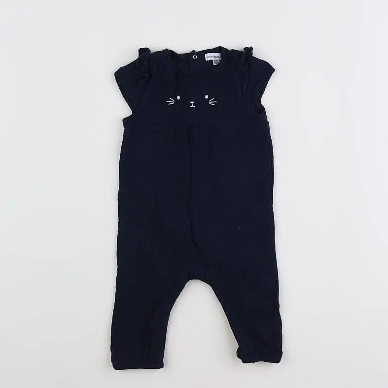 Vertbaudet - combinaison bleu - 6 mois