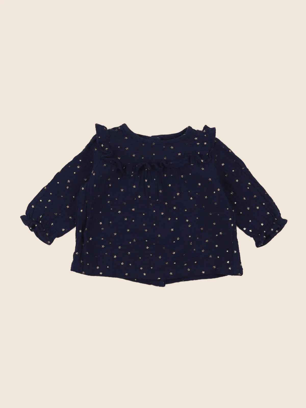 Vertbaudet - blouse bleu - 6 mois