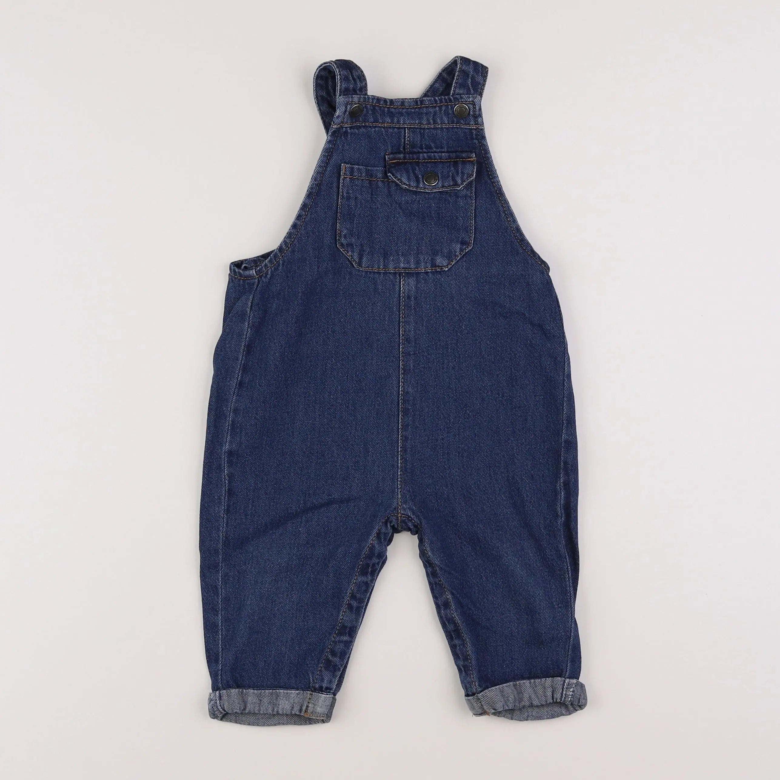 Vertbaudet - salopette bleu - 12 mois