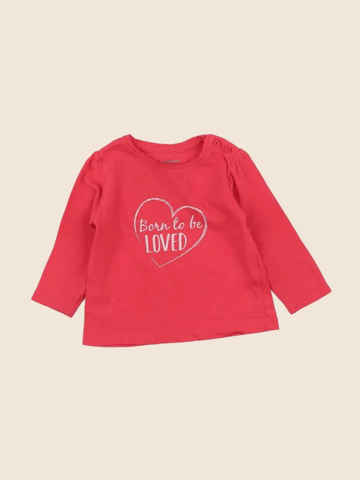 Vertbaudet - tee-shirt rose - 6 mois
