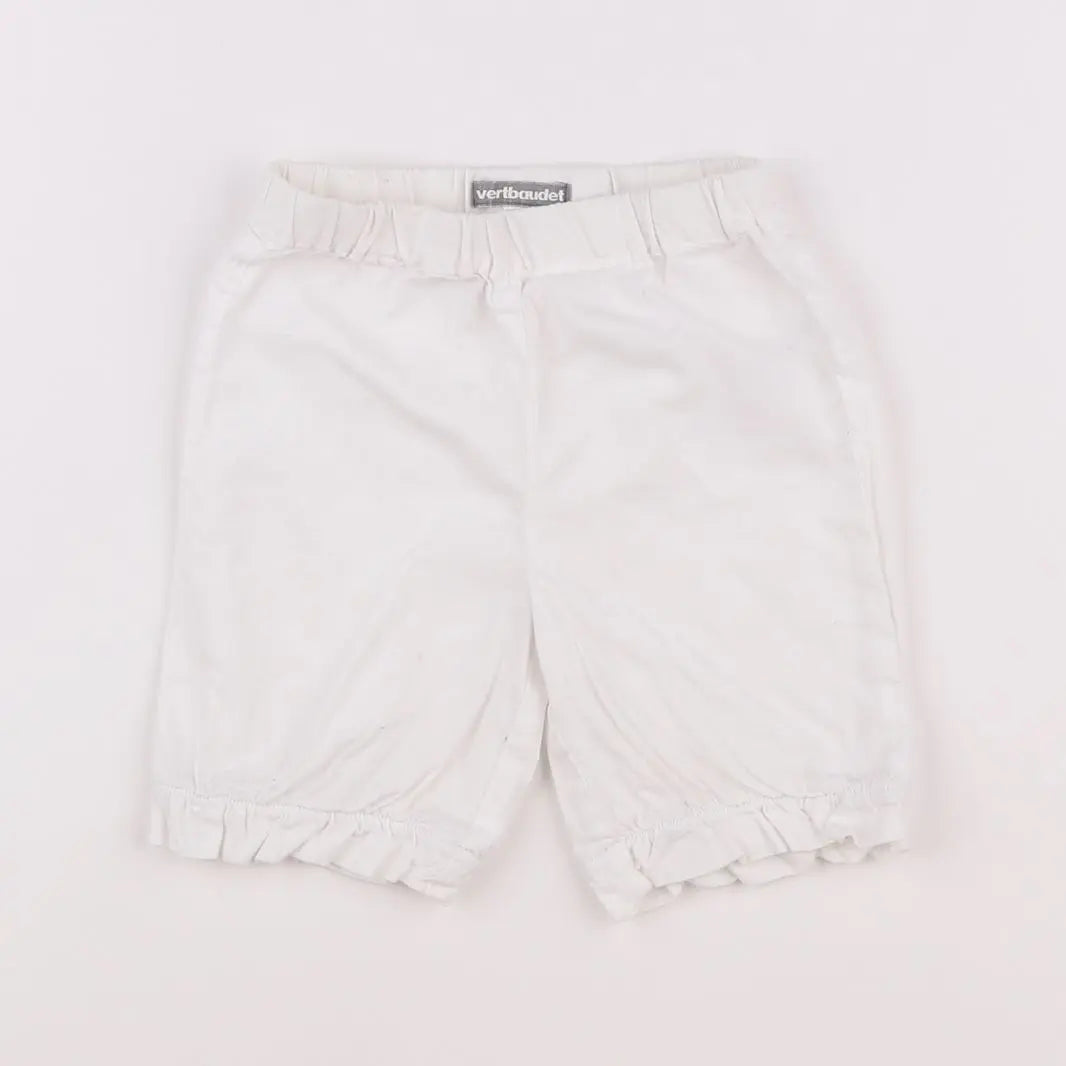 Vertbaudet - pantalon blanc - 9 mois