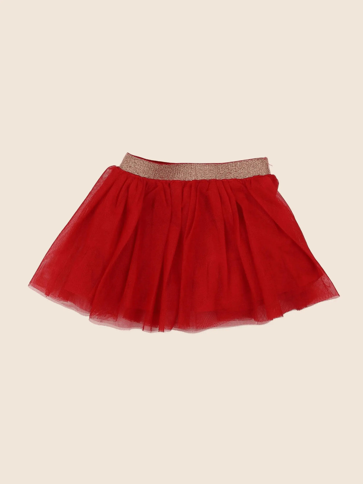 Vertbaudet - jupe rouge - 18 mois