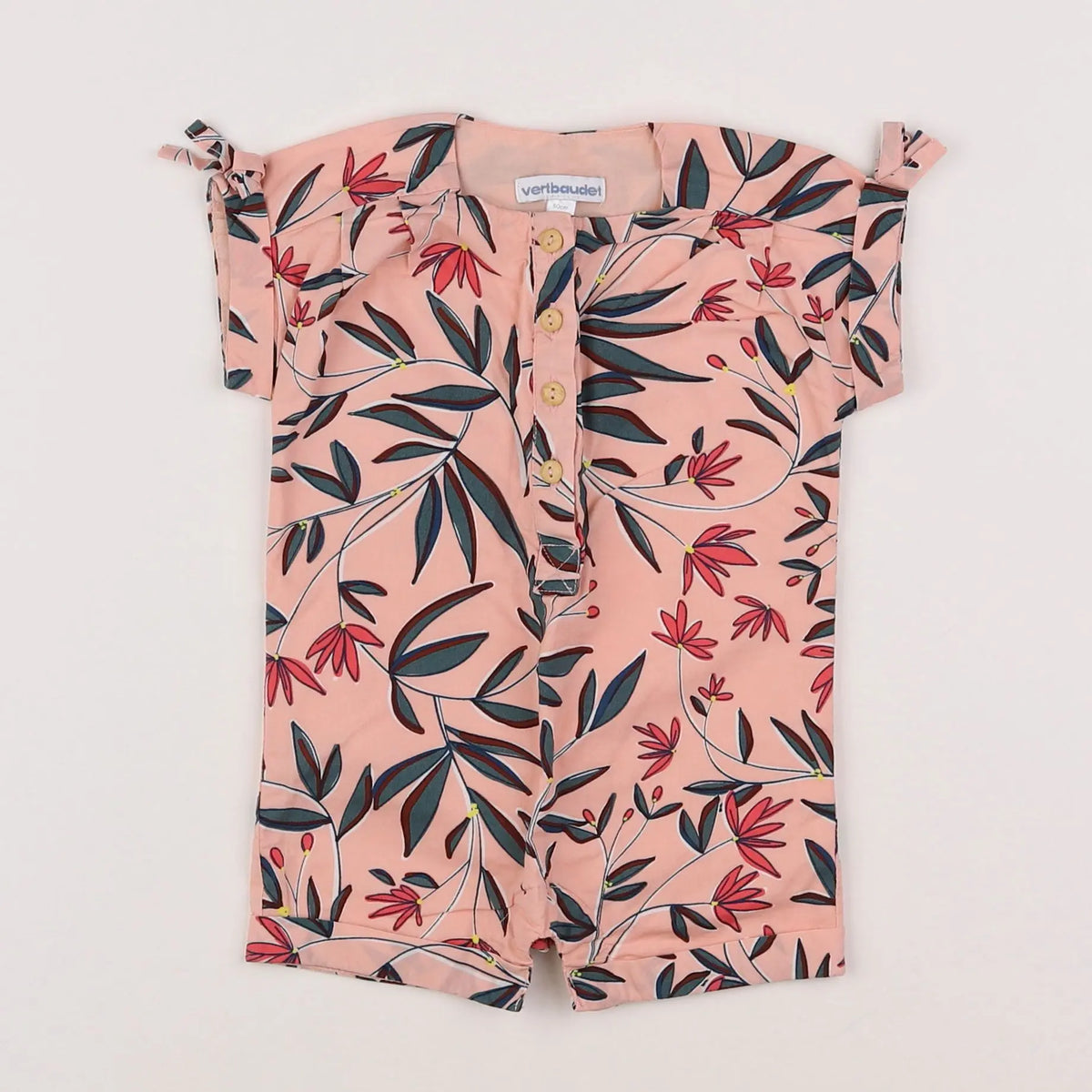 Vertbaudet - combinaison rose - 3 mois