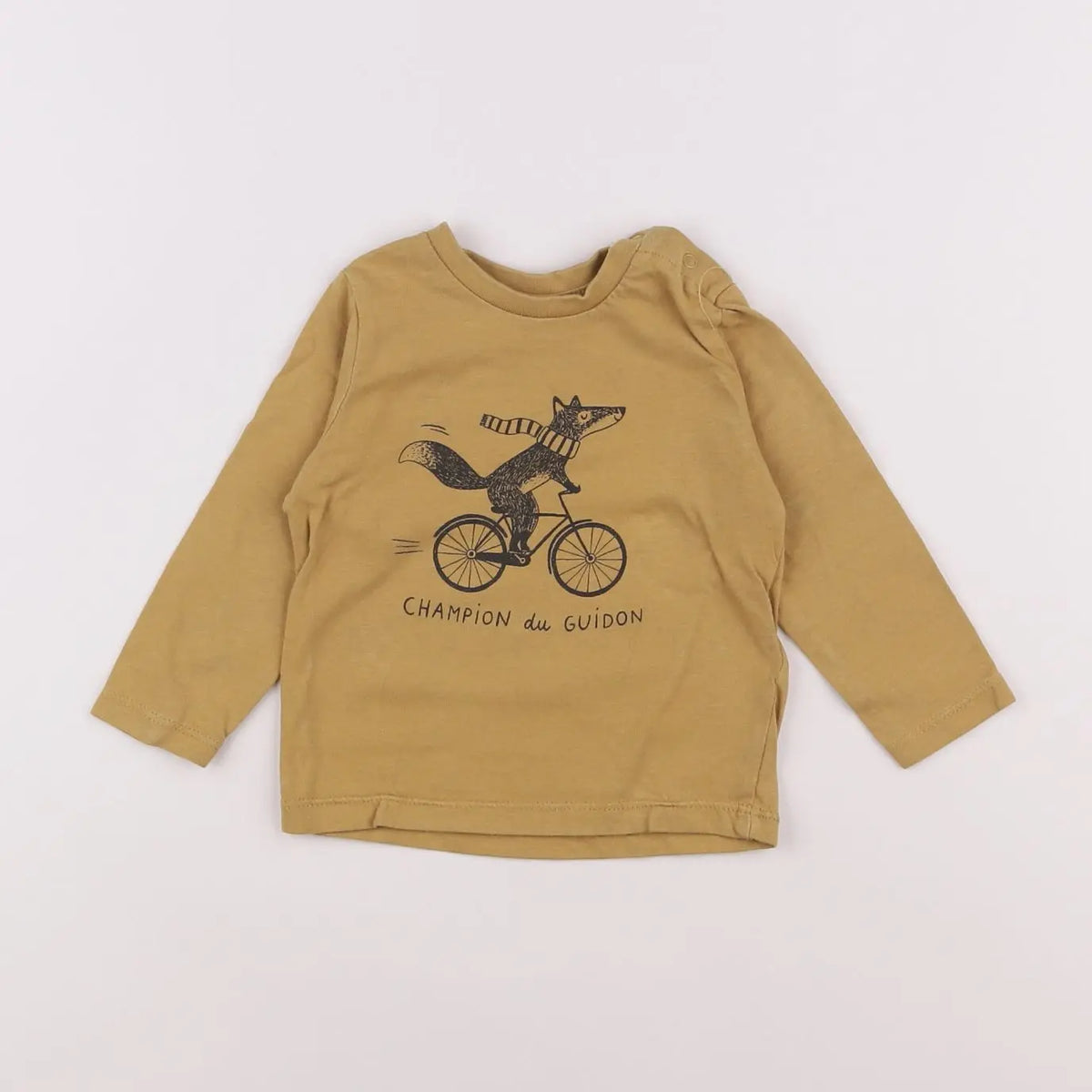 Vertbaudet - tee-shirt jaune - 9 mois
