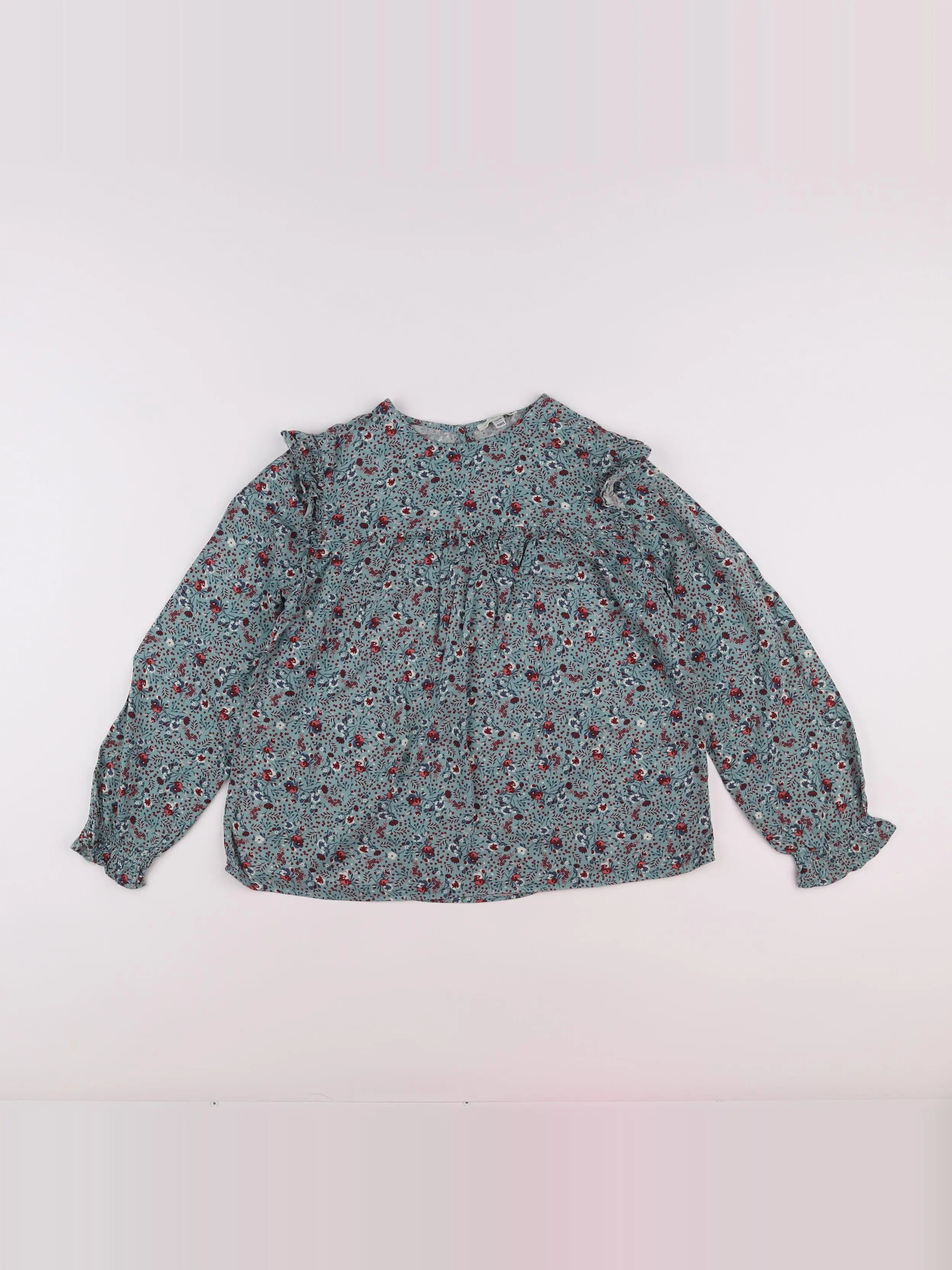 Vertbaudet - blouse vert - 10 ans