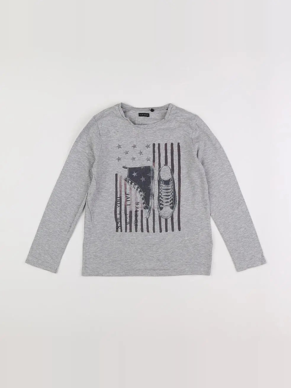 IKKS - tee-shirt gris - 8 ans