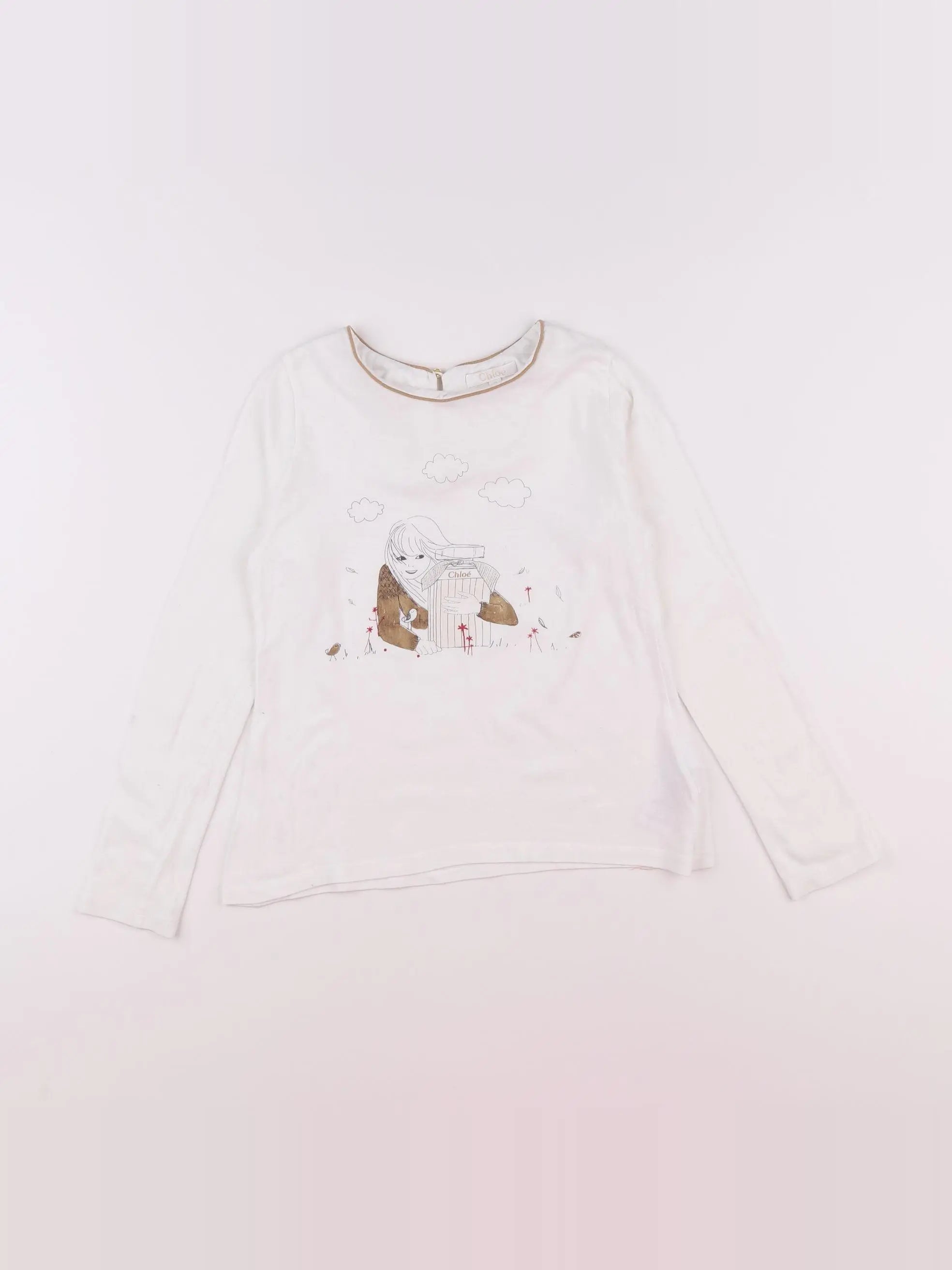 Chloé - tee-shirt blanc - 8 ans