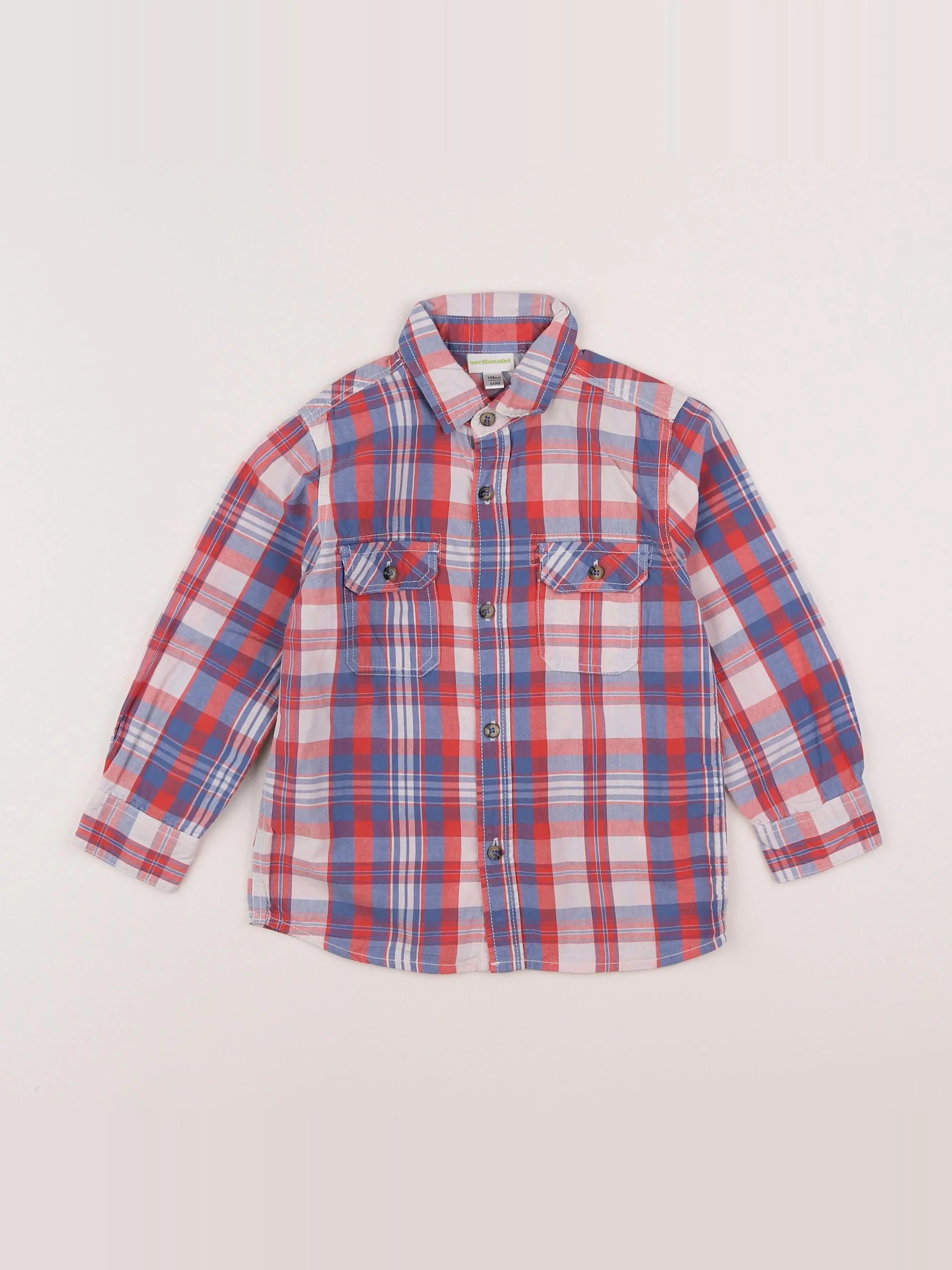 Vertbaudet - chemise bleu - 5 ans