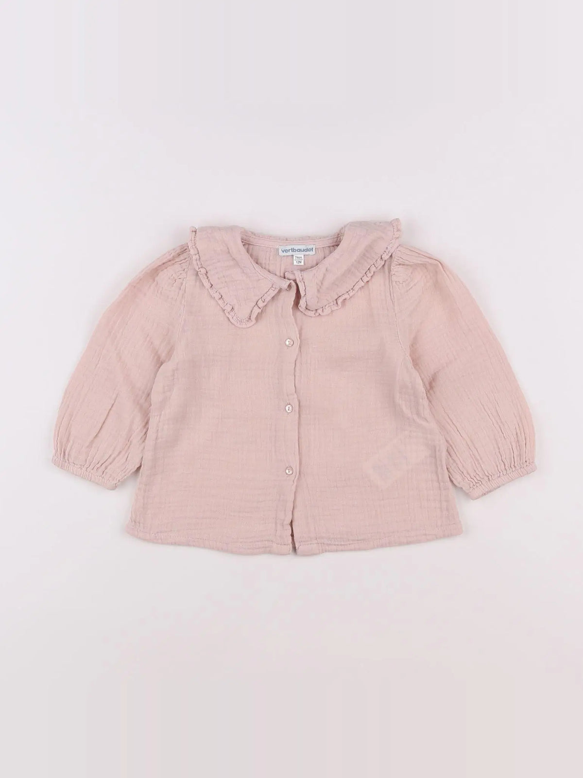 Vertbaudet - blouse rose - 12 mois