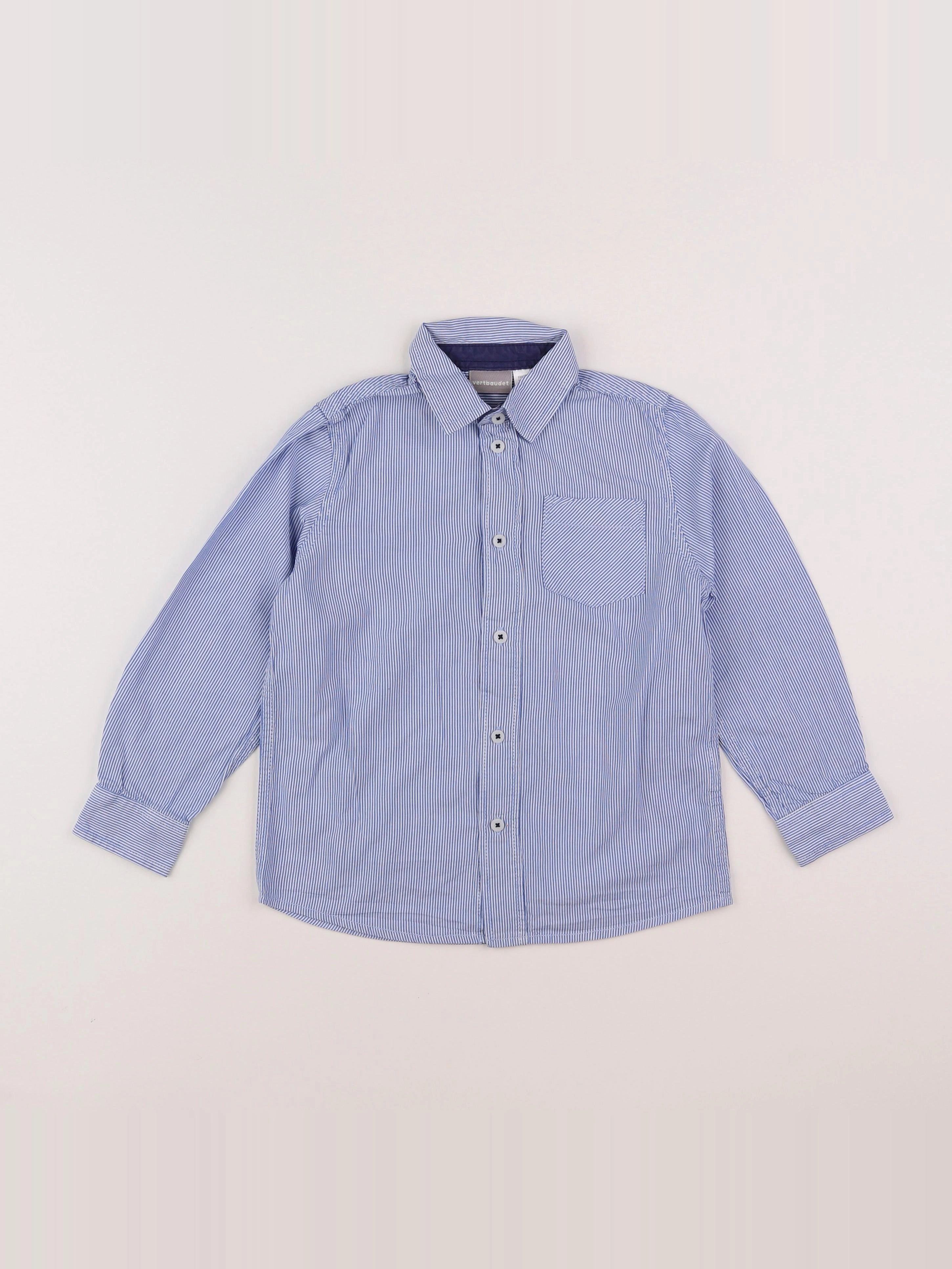 Vertbaudet - chemise bleu - 6 ans