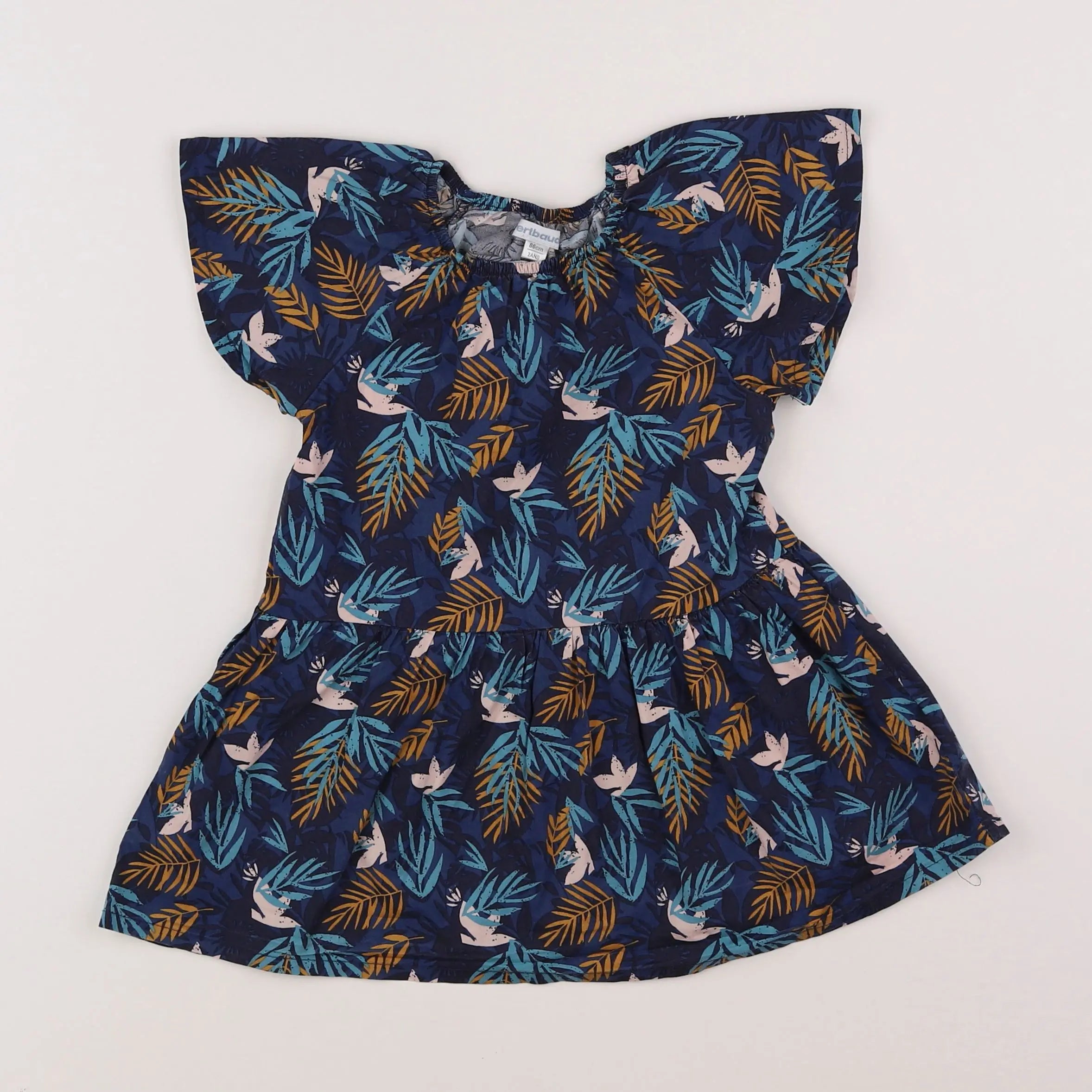 Vertbaudet - robe bleu - 2 ans