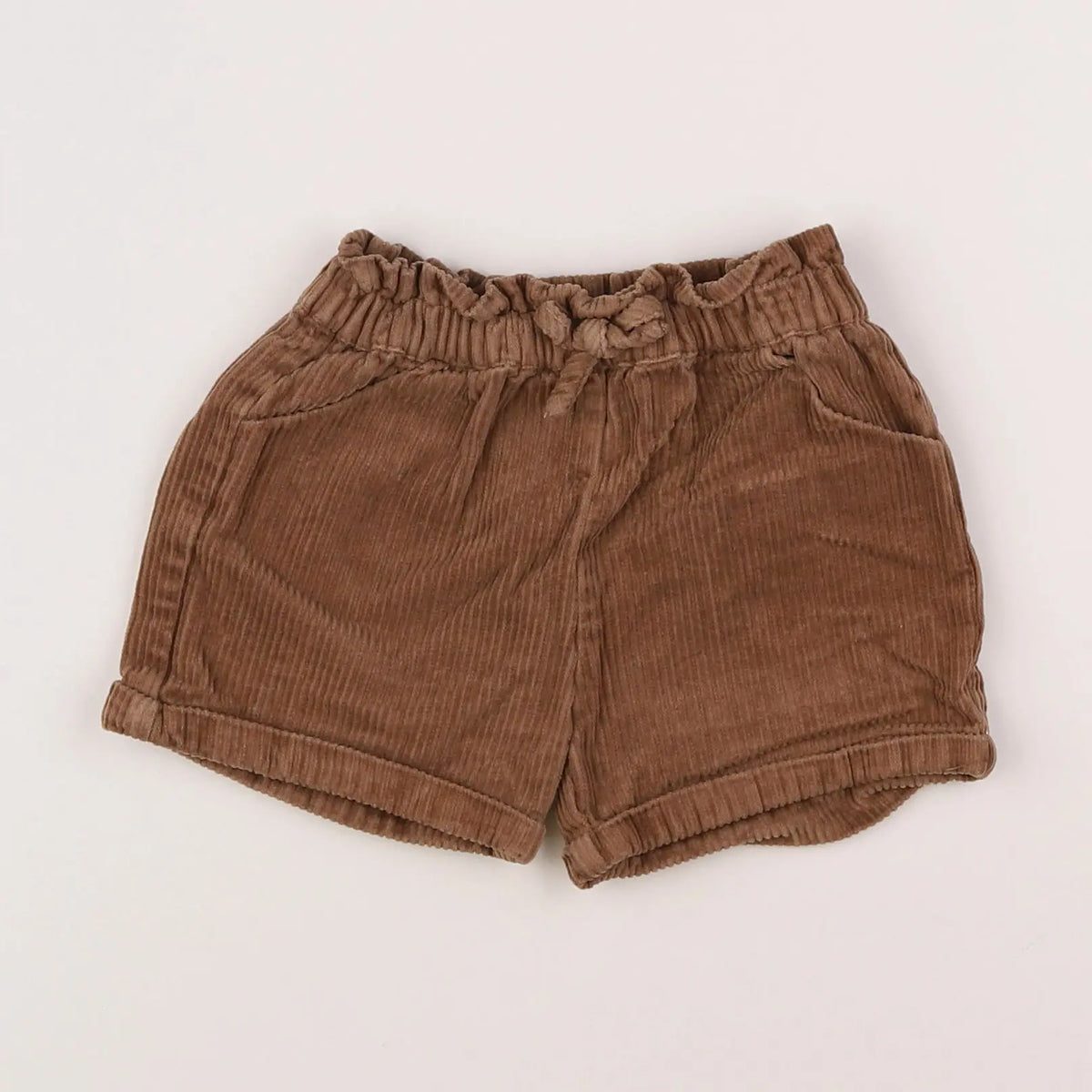 Vertbaudet - short marron - 18 mois