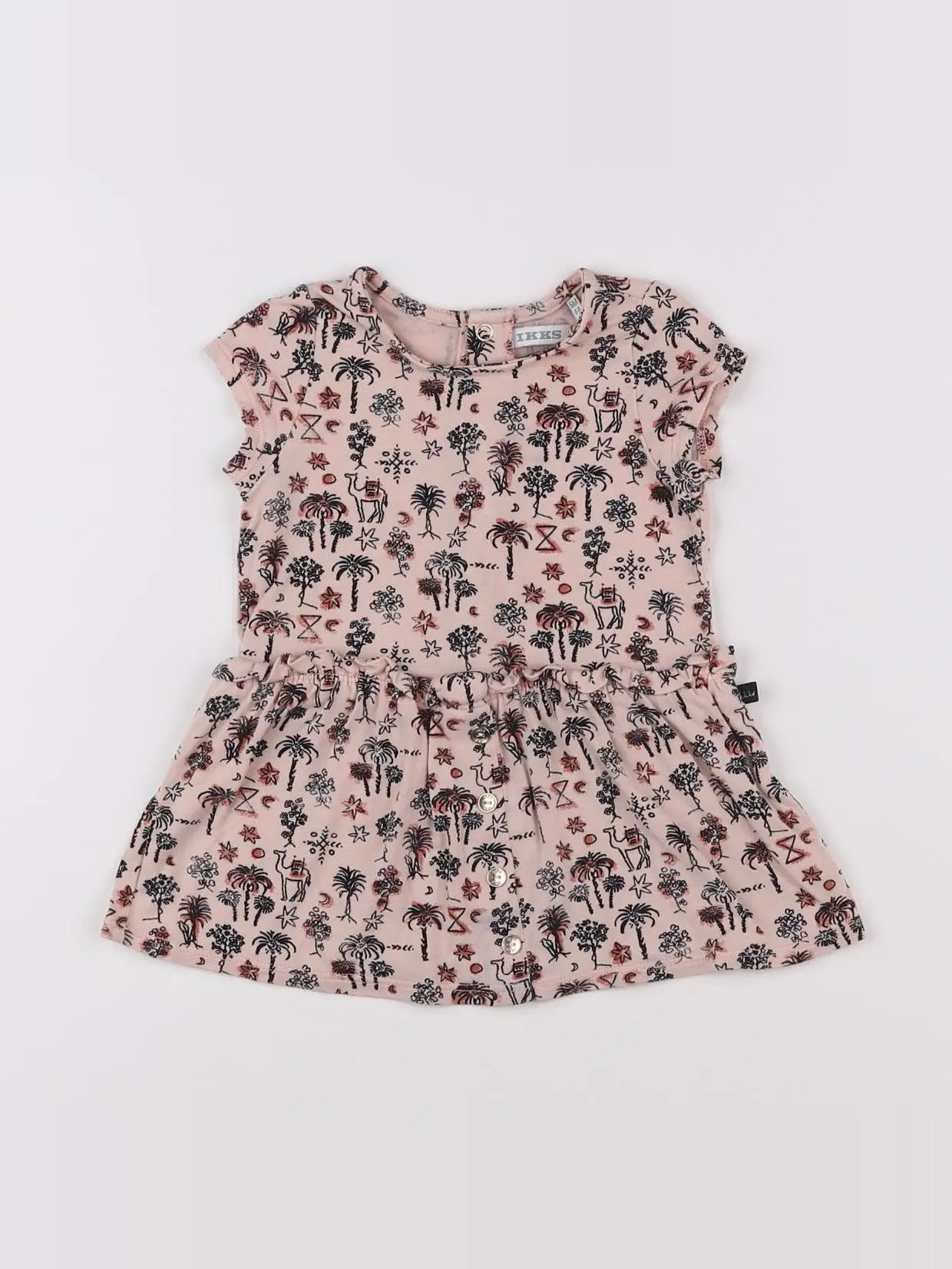 IKKS - robe rose - 6 mois