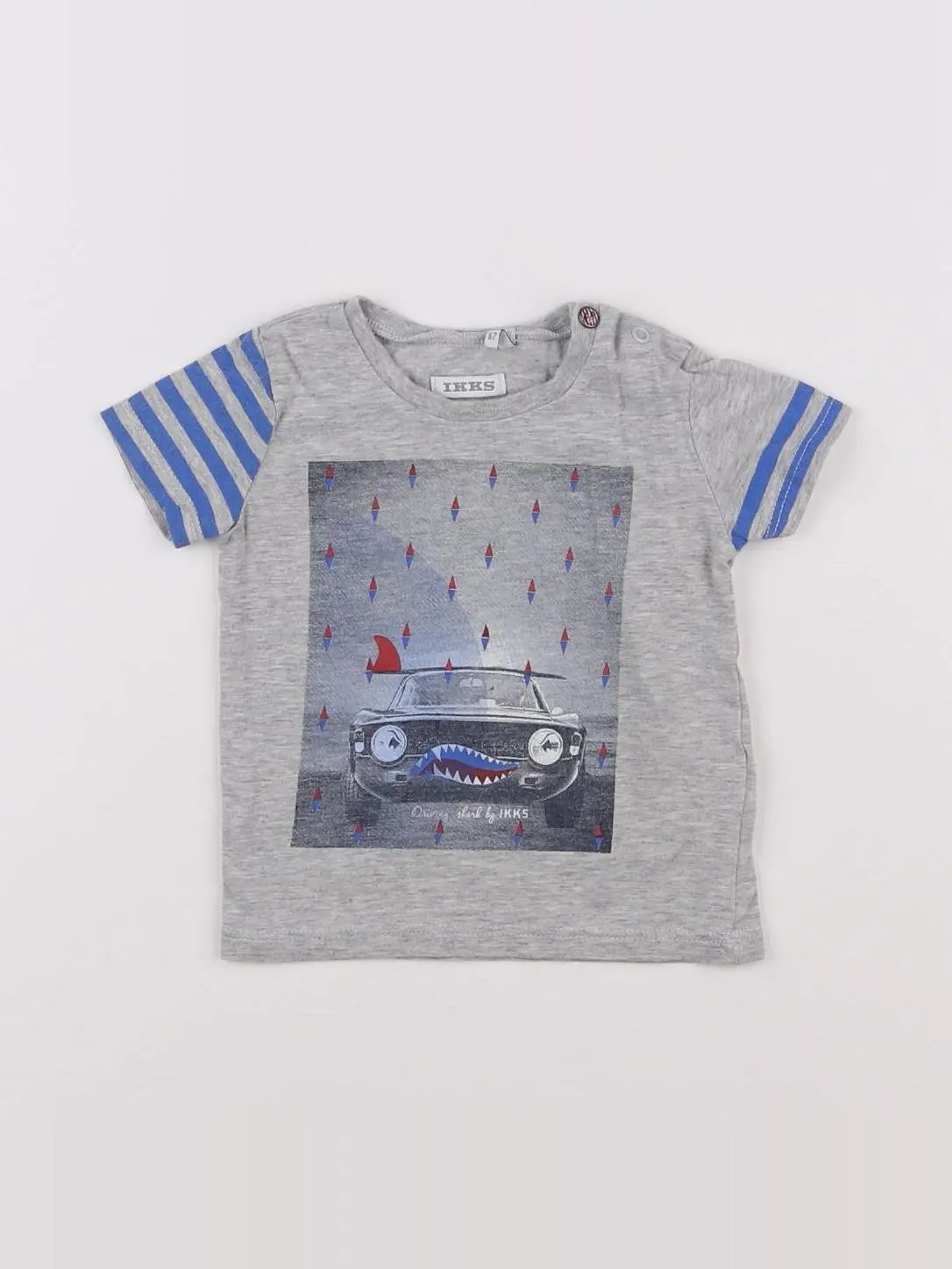 IKKS - tee-shirt gris - 6 mois