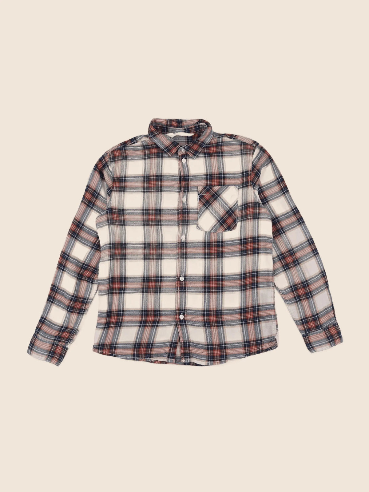 H&M - chemise beige - 9/10 ans