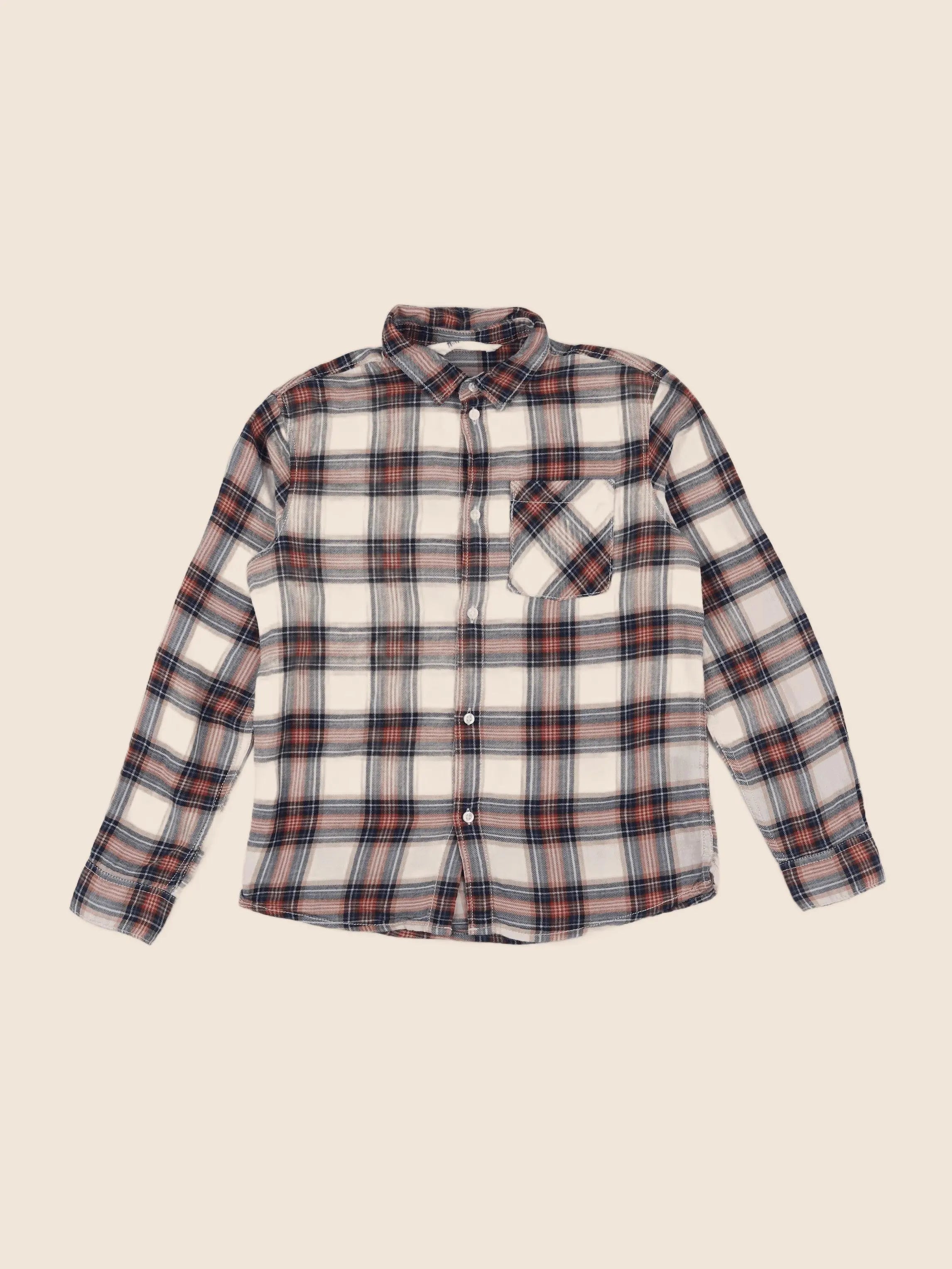 H&M - chemise beige - 9/10 ans