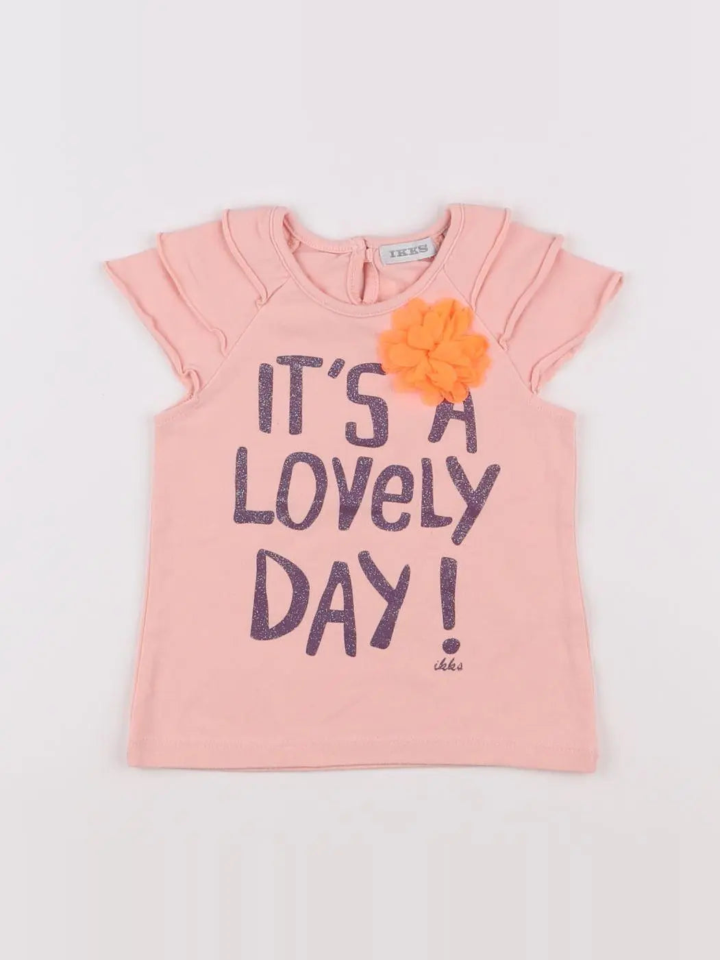 IKKS - tee-shirt rose - 12 mois