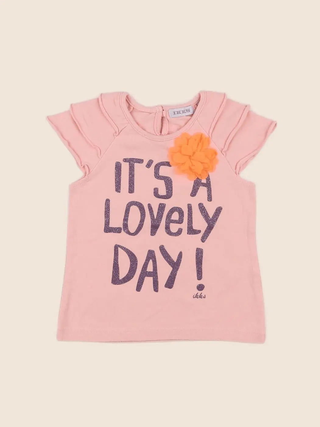 IKKS - tee-shirt rose - 12 mois