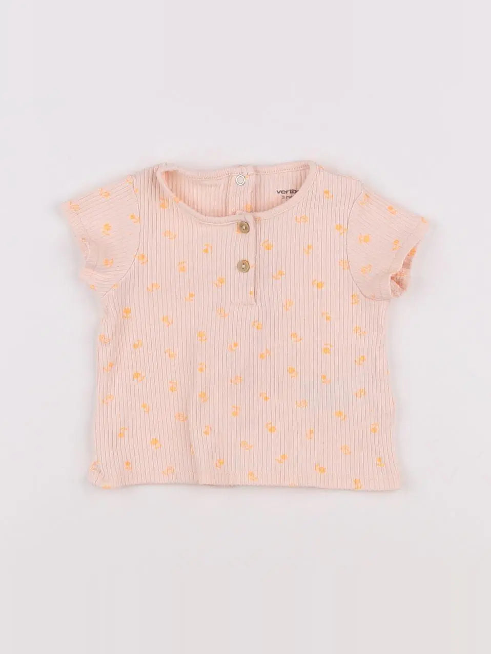 Vertbaudet - tee-shirt rose - 3 mois