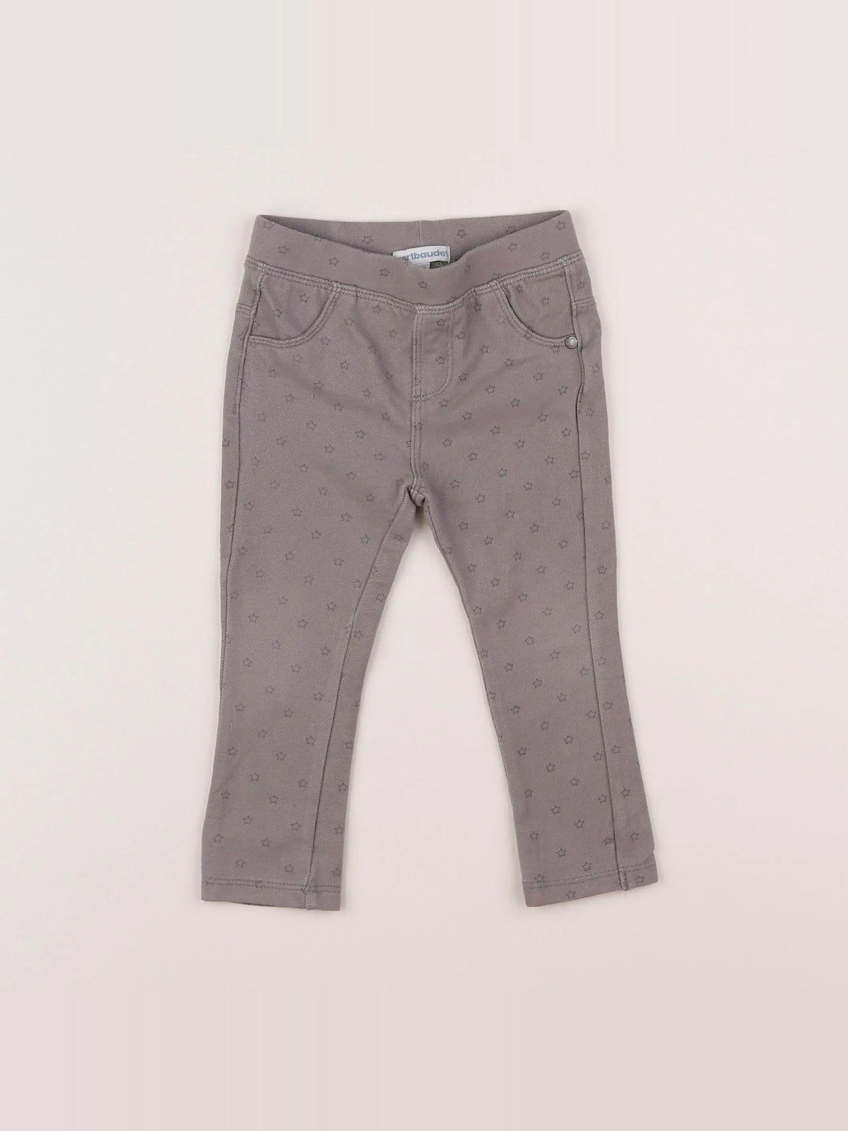 Vertbaudet - jegging gris - 12 mois