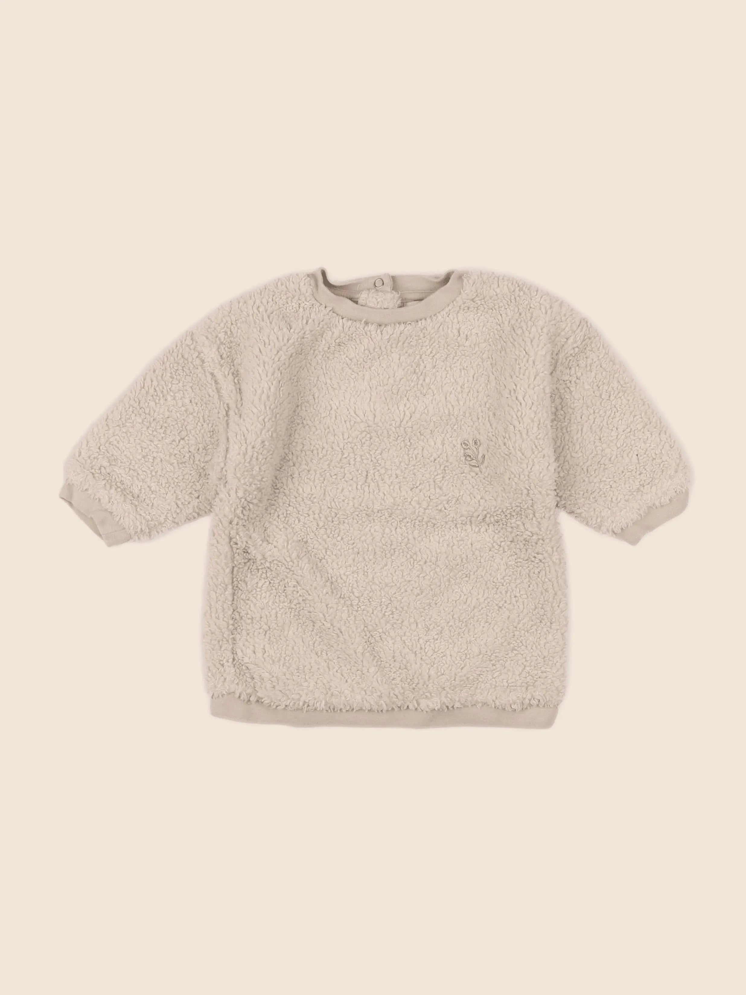 Vertbaudet - robe beige - 12 mois