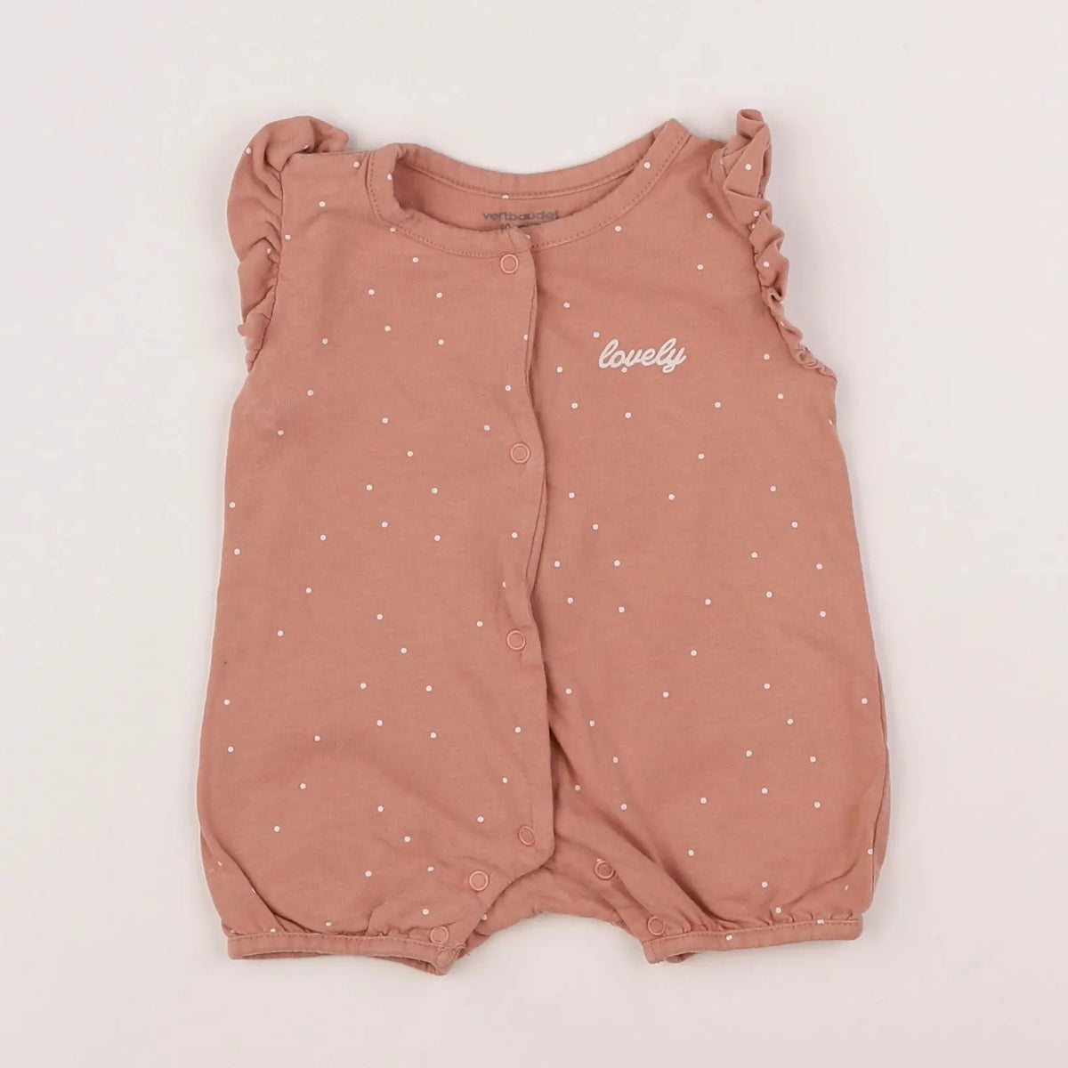 Vertbaudet - combinaison rose - 3 mois