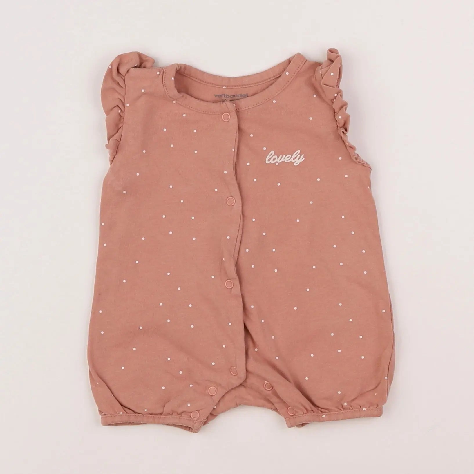 Vertbaudet - combinaison rose - 3 mois