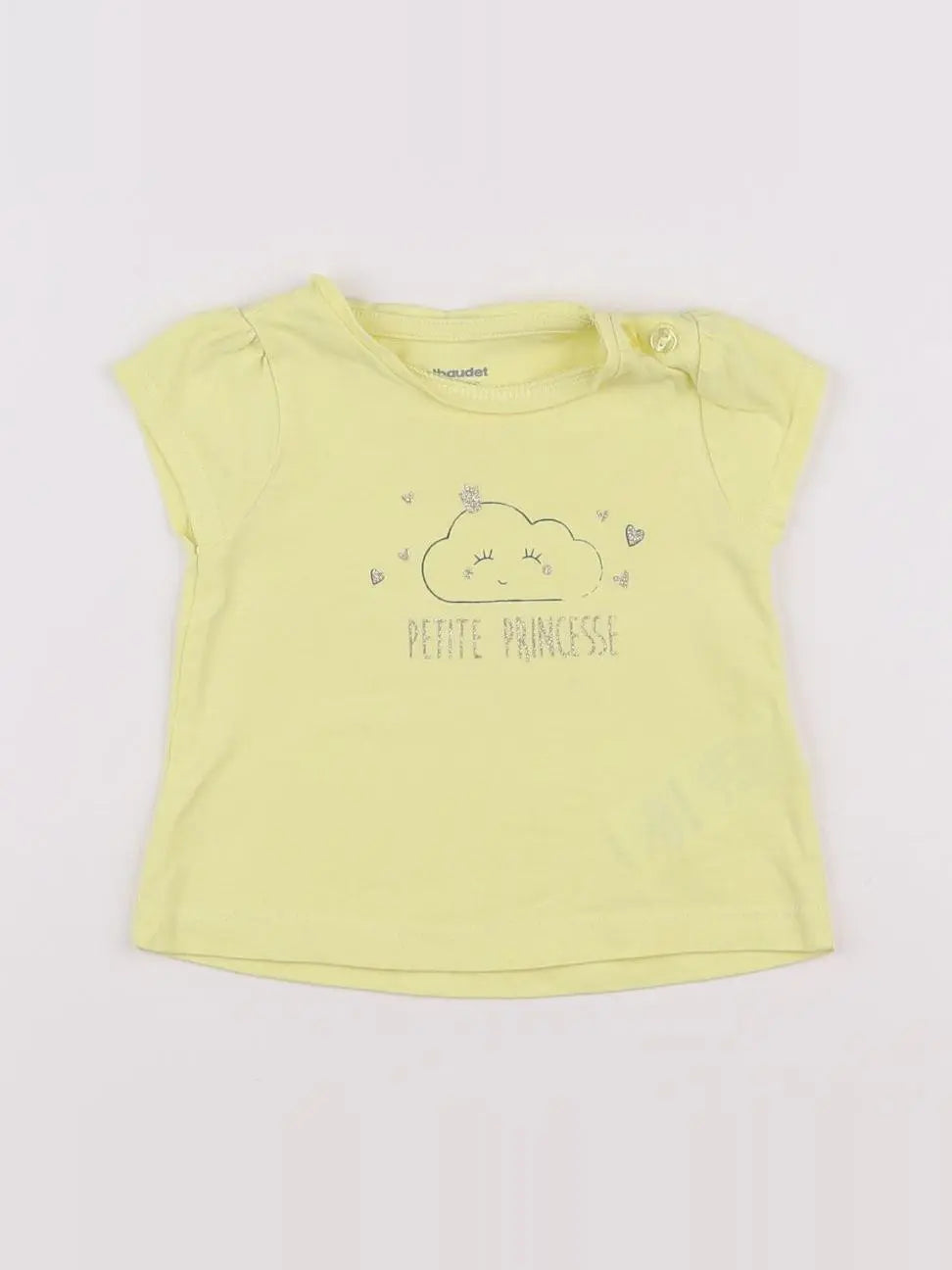 Vertbaudet - tee-shirt jaune - 3 mois