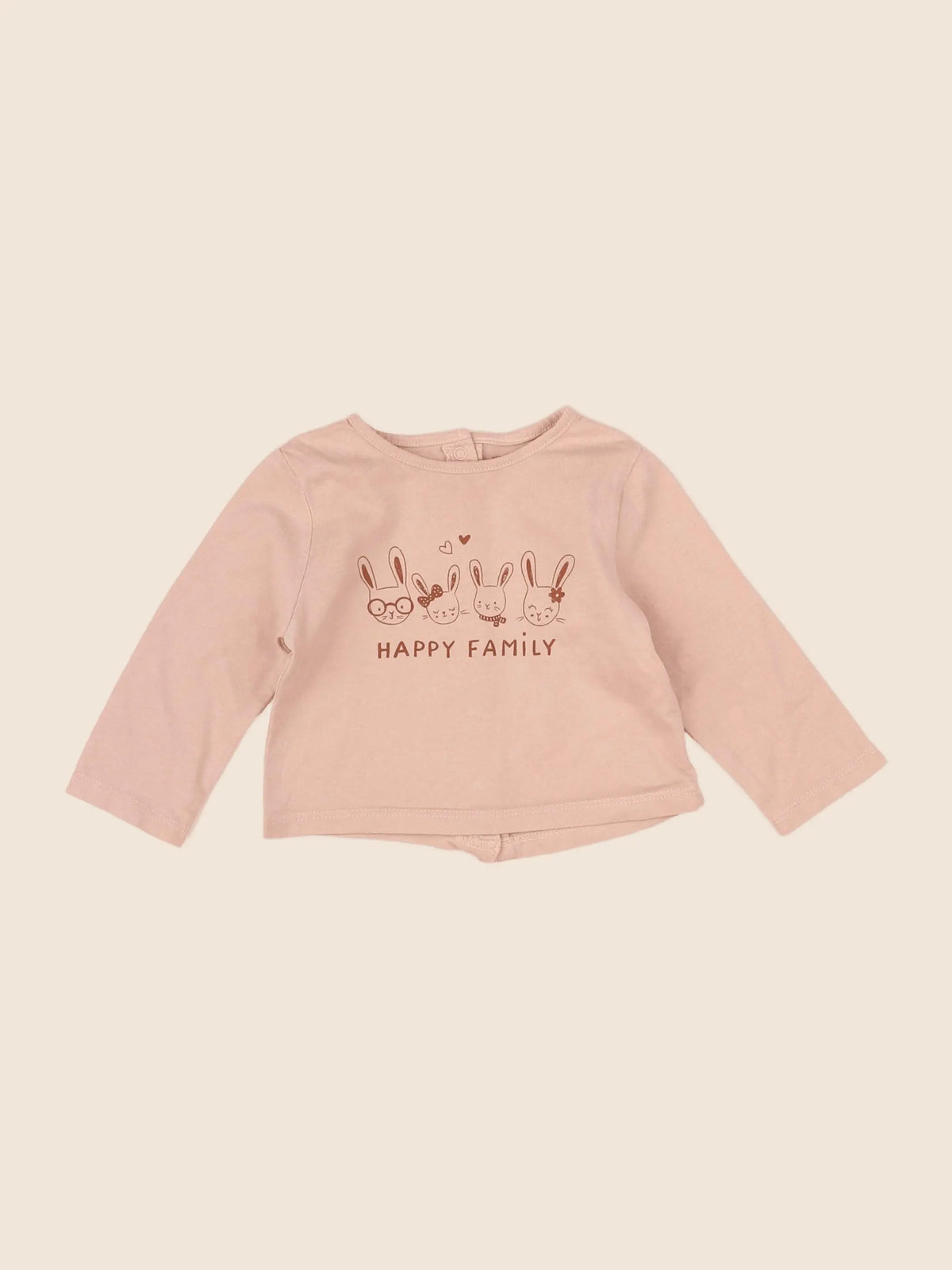 Vertbaudet - tee-shirt rose - 3 mois