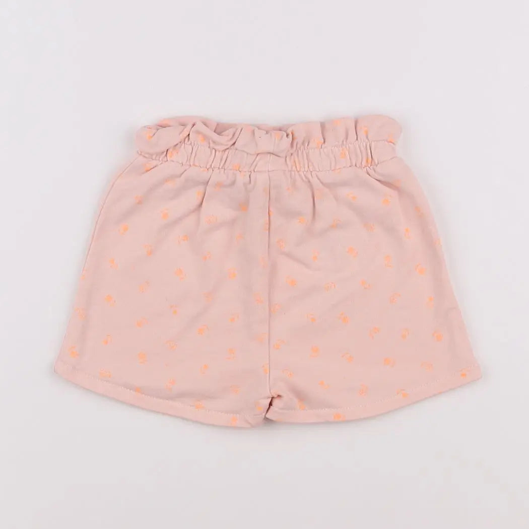 Vertbaudet - short rose - 12 mois
