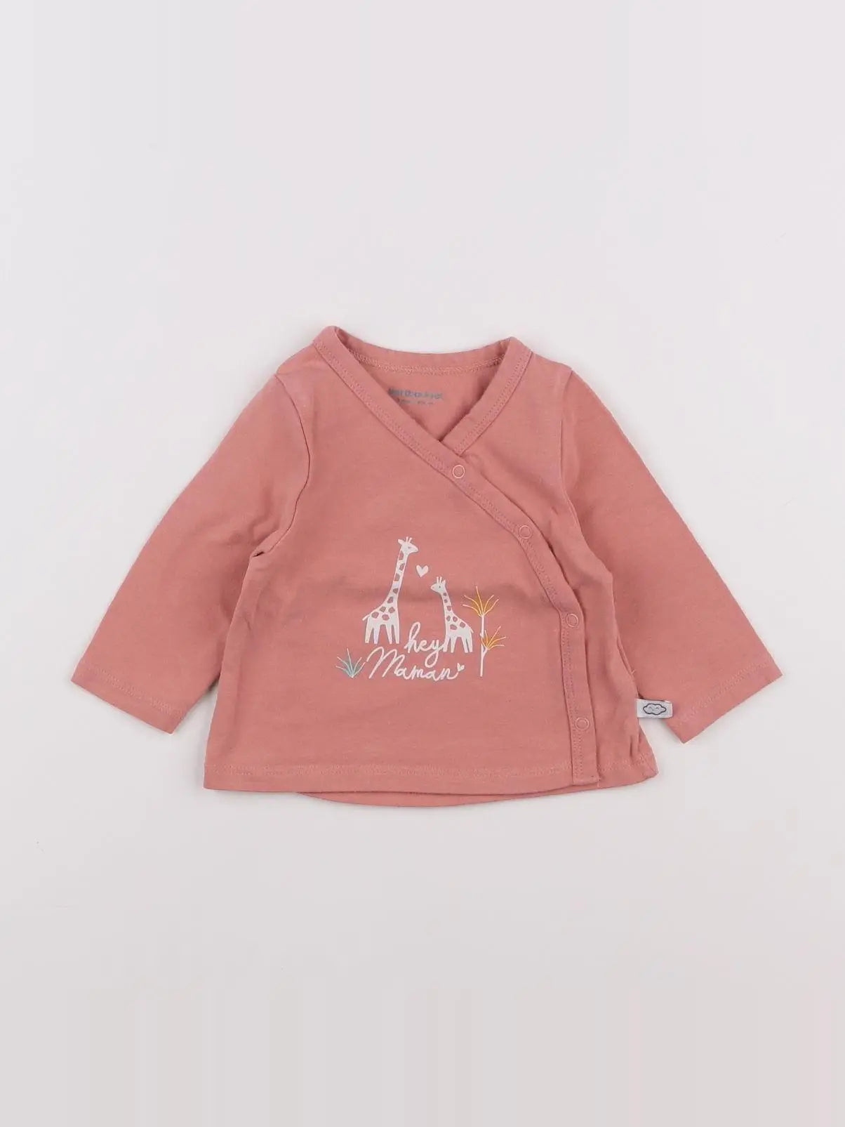 Vertbaudet - tee-shirt rose - 3 mois