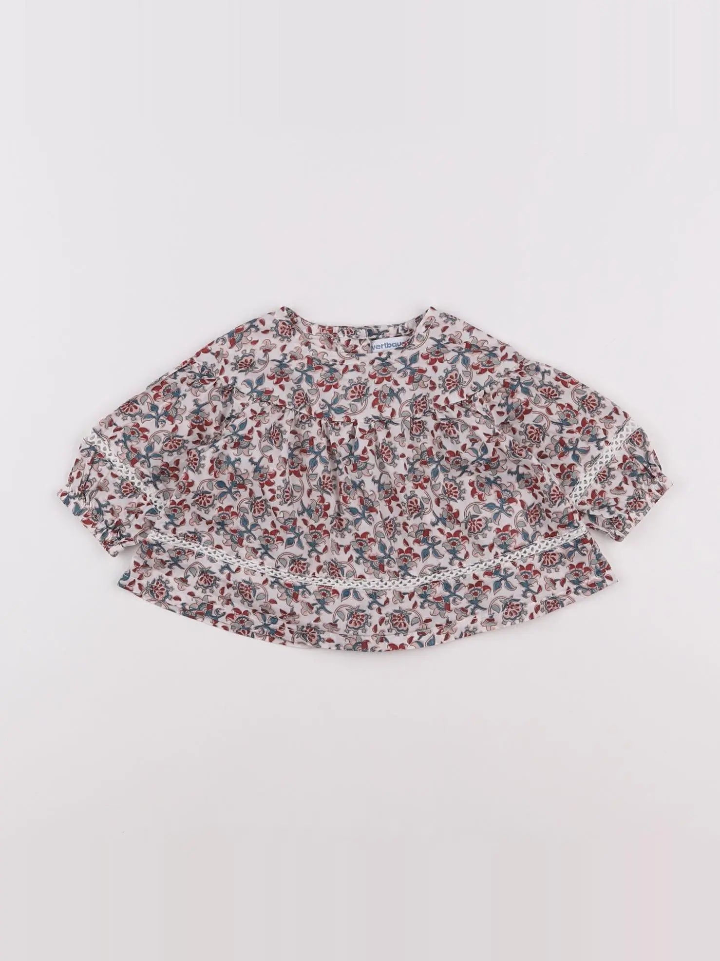Vertbaudet - blouse multicolore - 3 mois