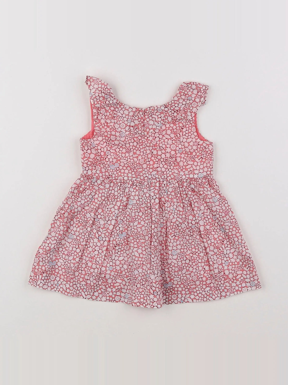 Jacadi - robe rose, blanc - 6 mois