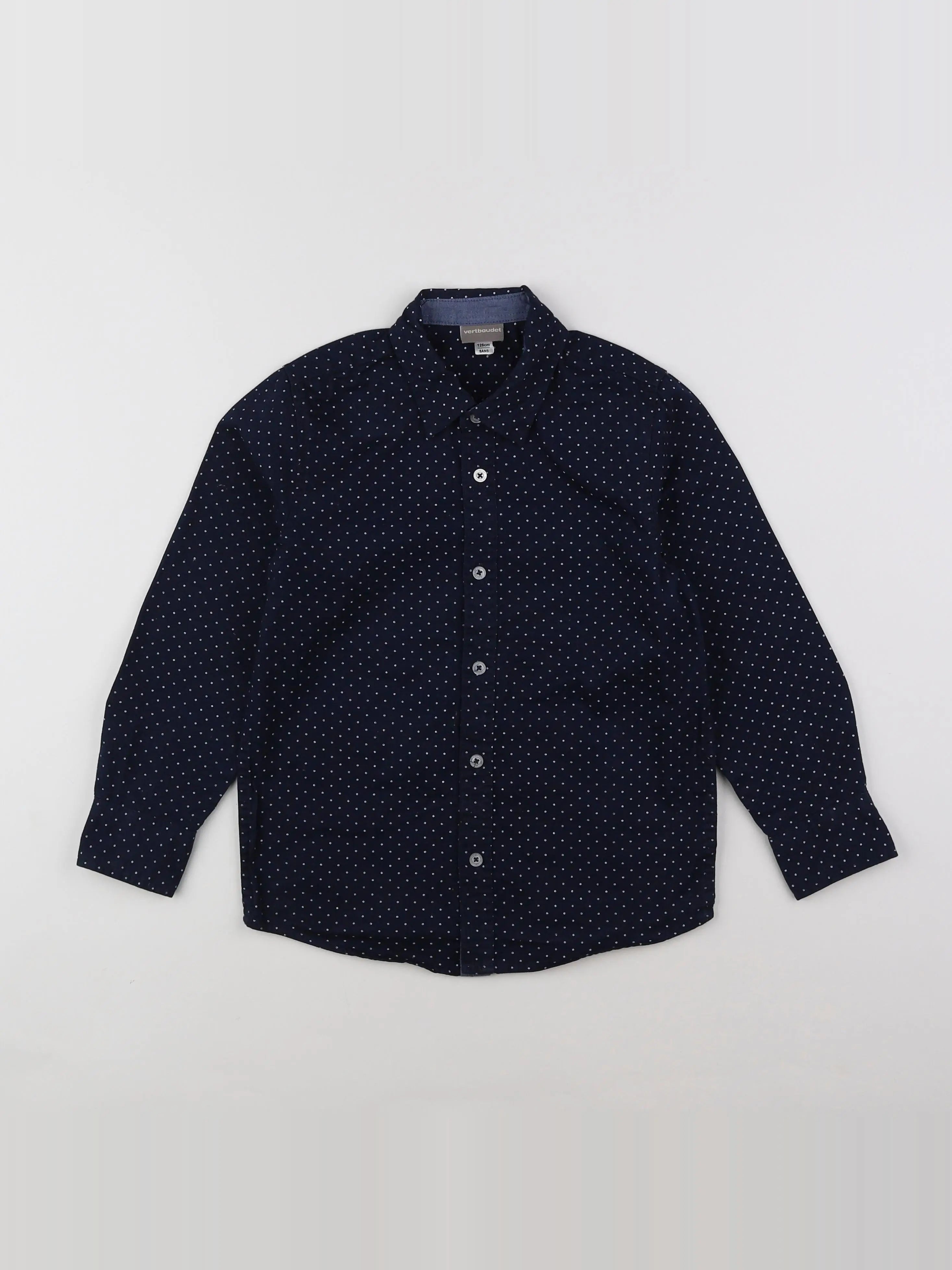 Vertbaudet - chemise bleu - 8 ans