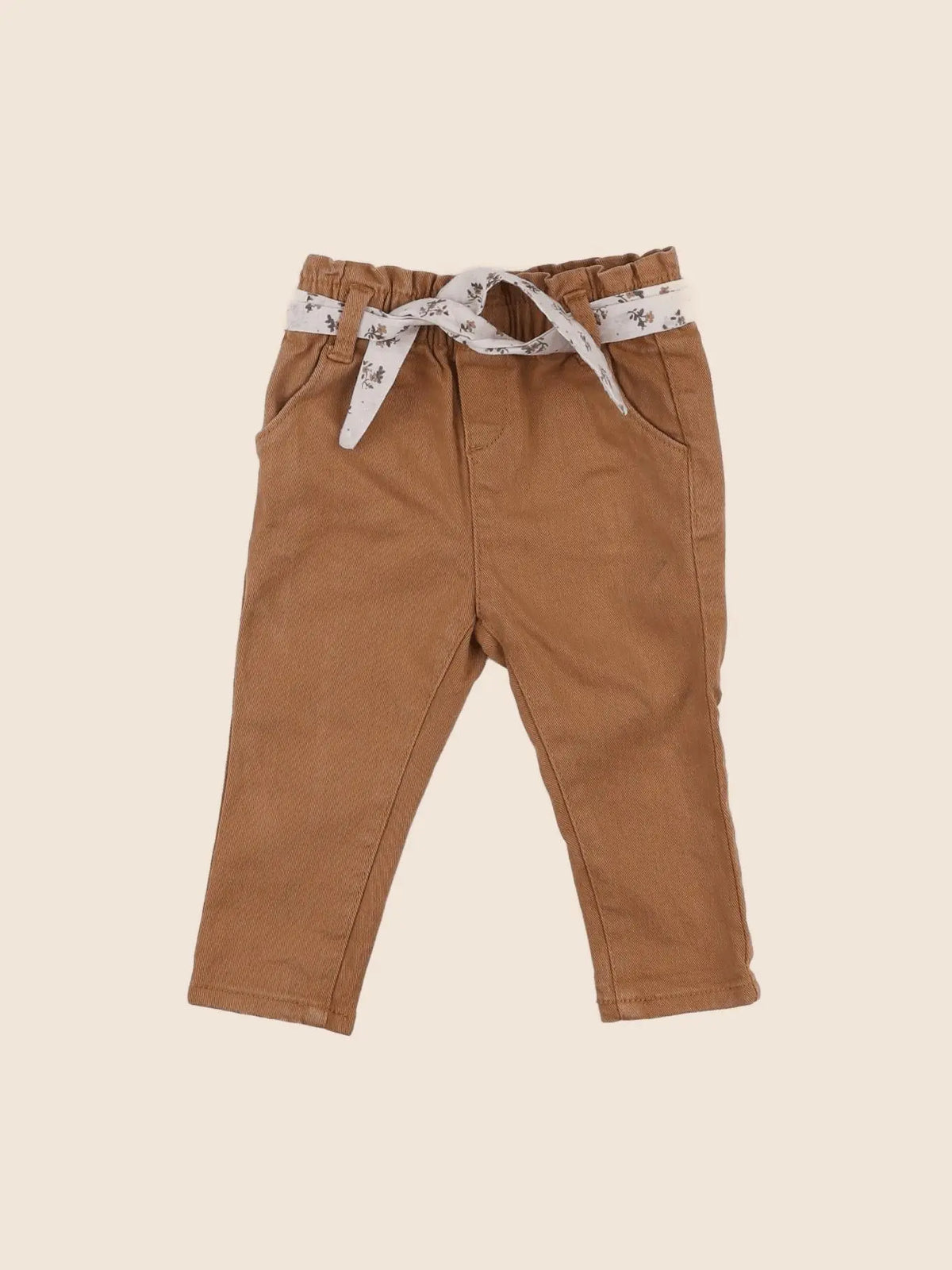 Vertbaudet - pantalon marron - 12 mois