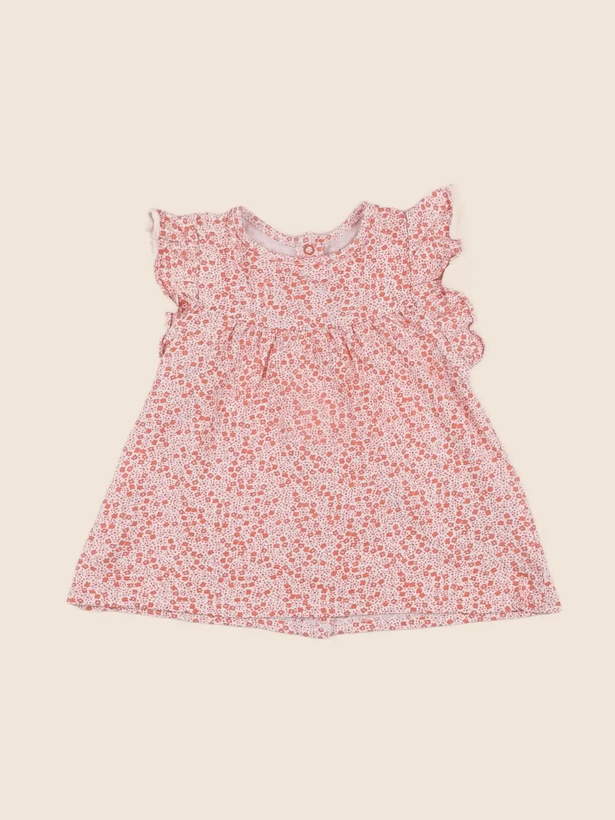 Vertbaudet - robe orange - 18 mois