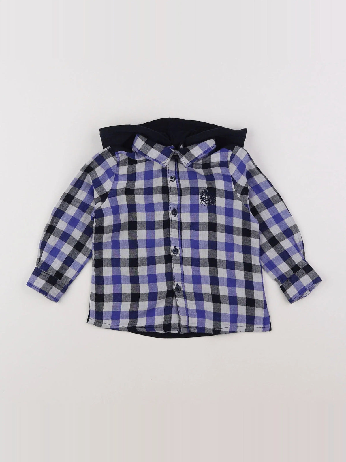 IKKS - chemise imprimé au dos bleu, blanc - 18 mois
