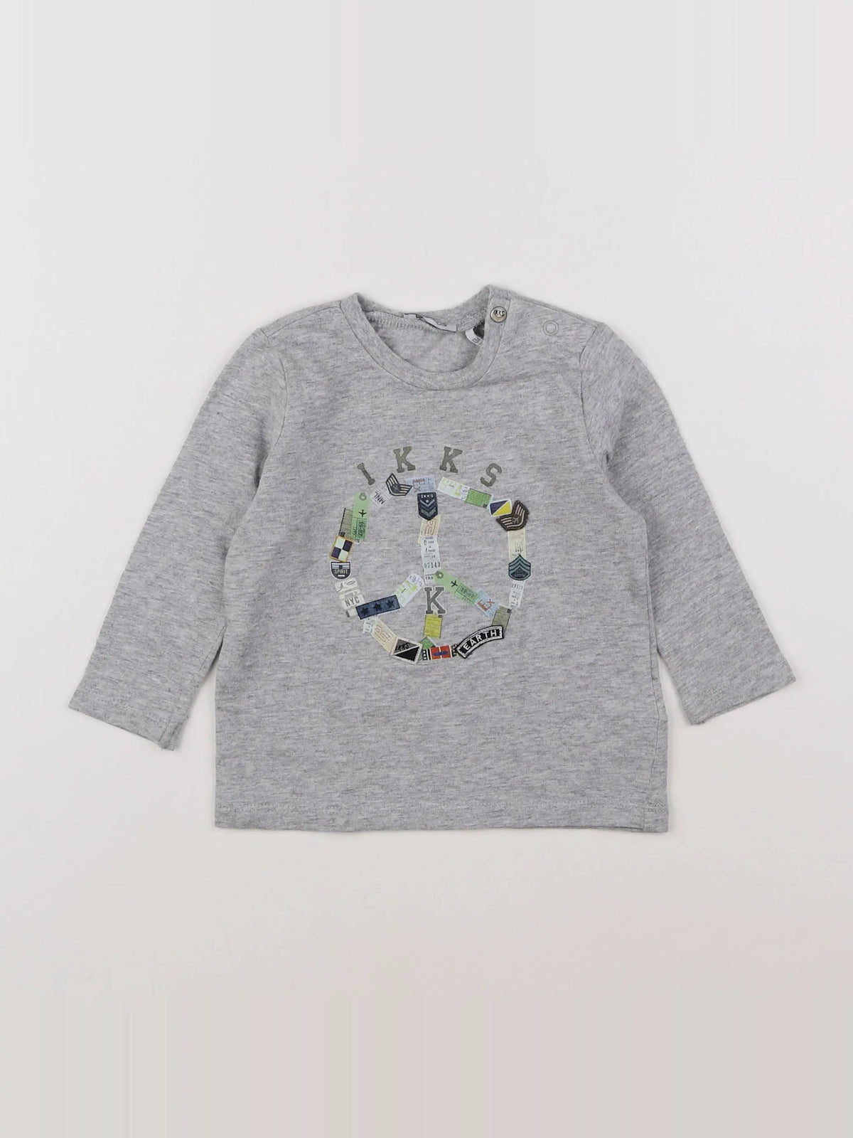 IKKS - tee-shirt gris - 12 mois