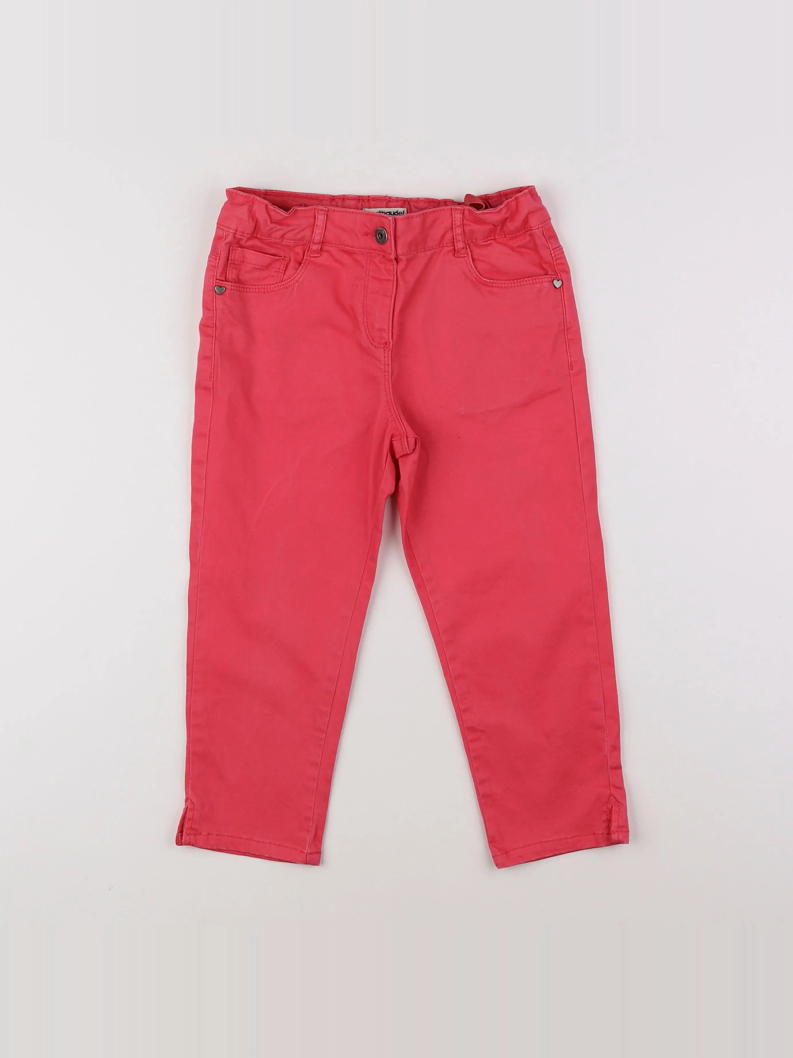 Vertbaudet - pantacourt rose - 9 ans