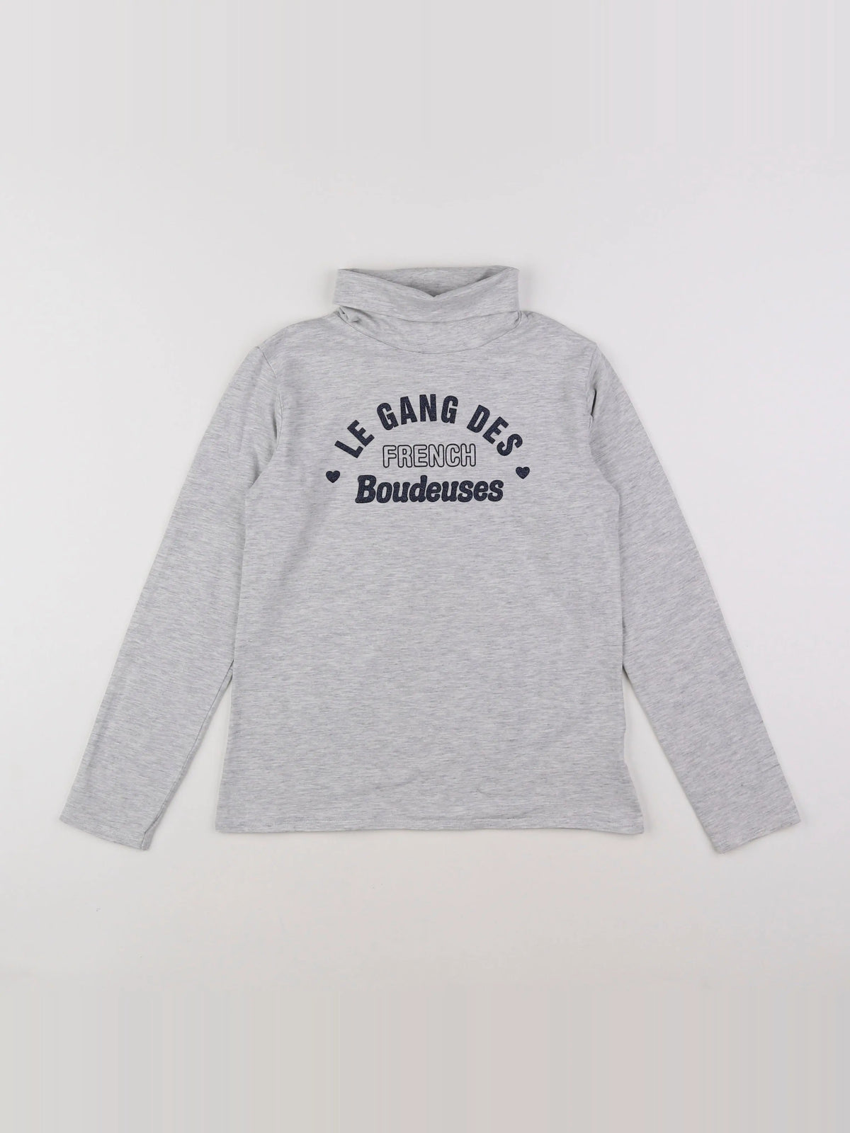 Vertbaudet - sous-pull gris - 10 ans