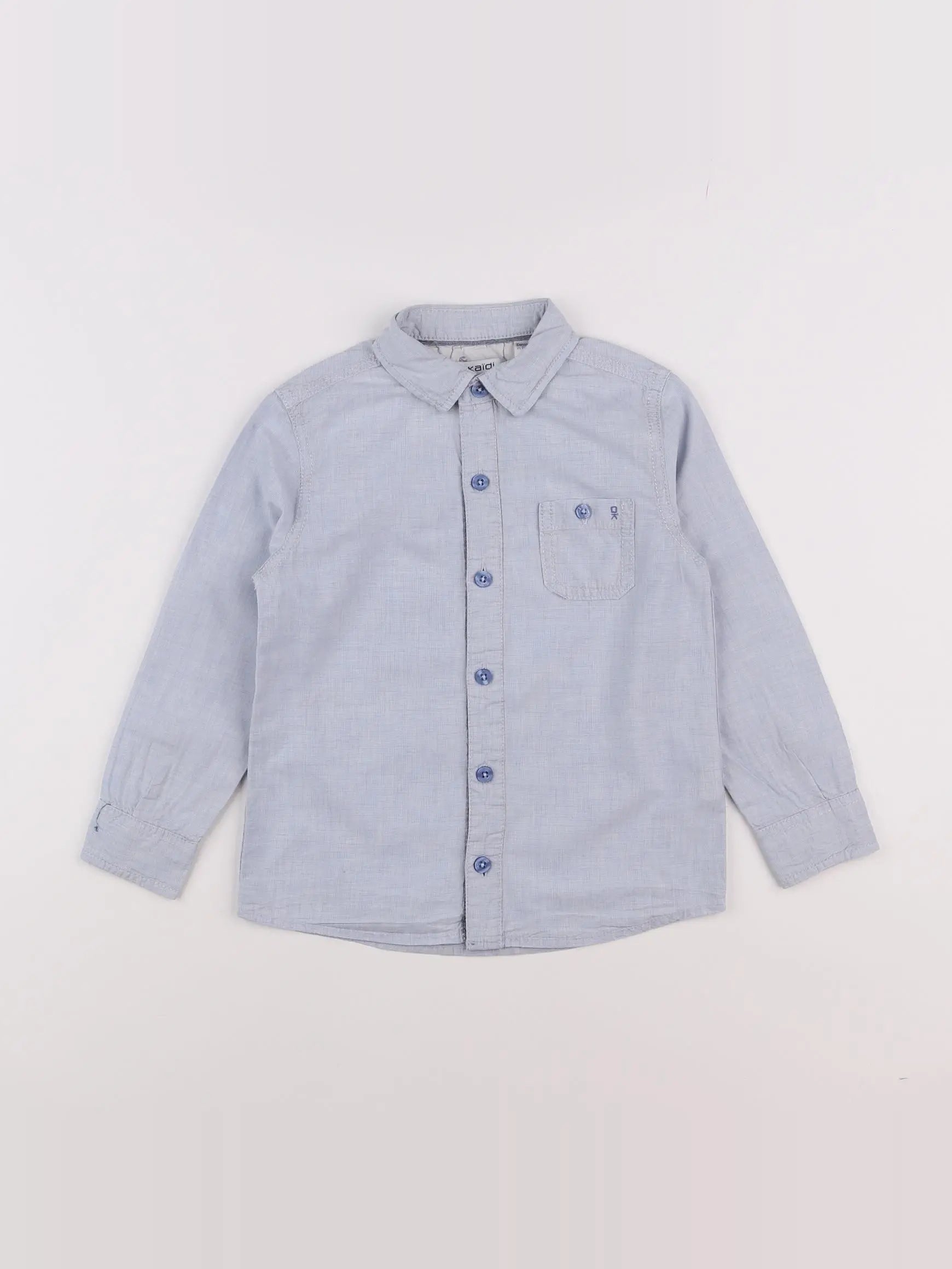 Okaidi - chemise bleu - 5 ans