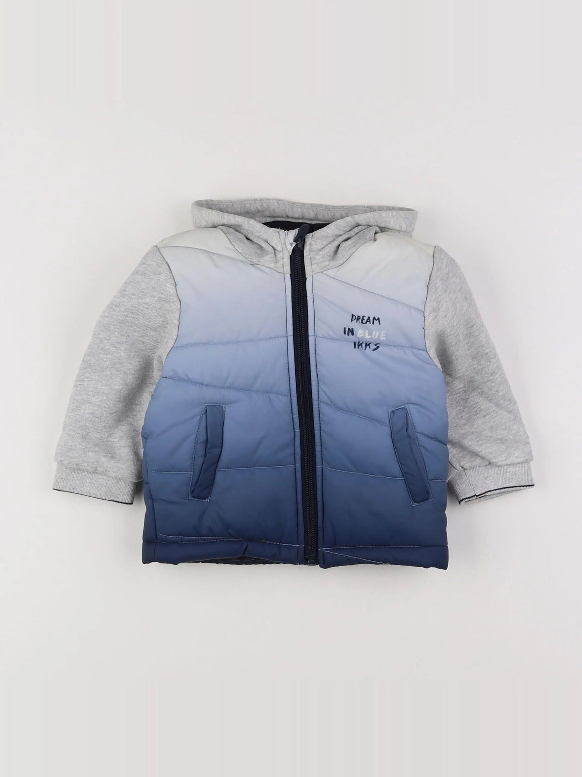 IKKS - doudoune bleu - 12 mois