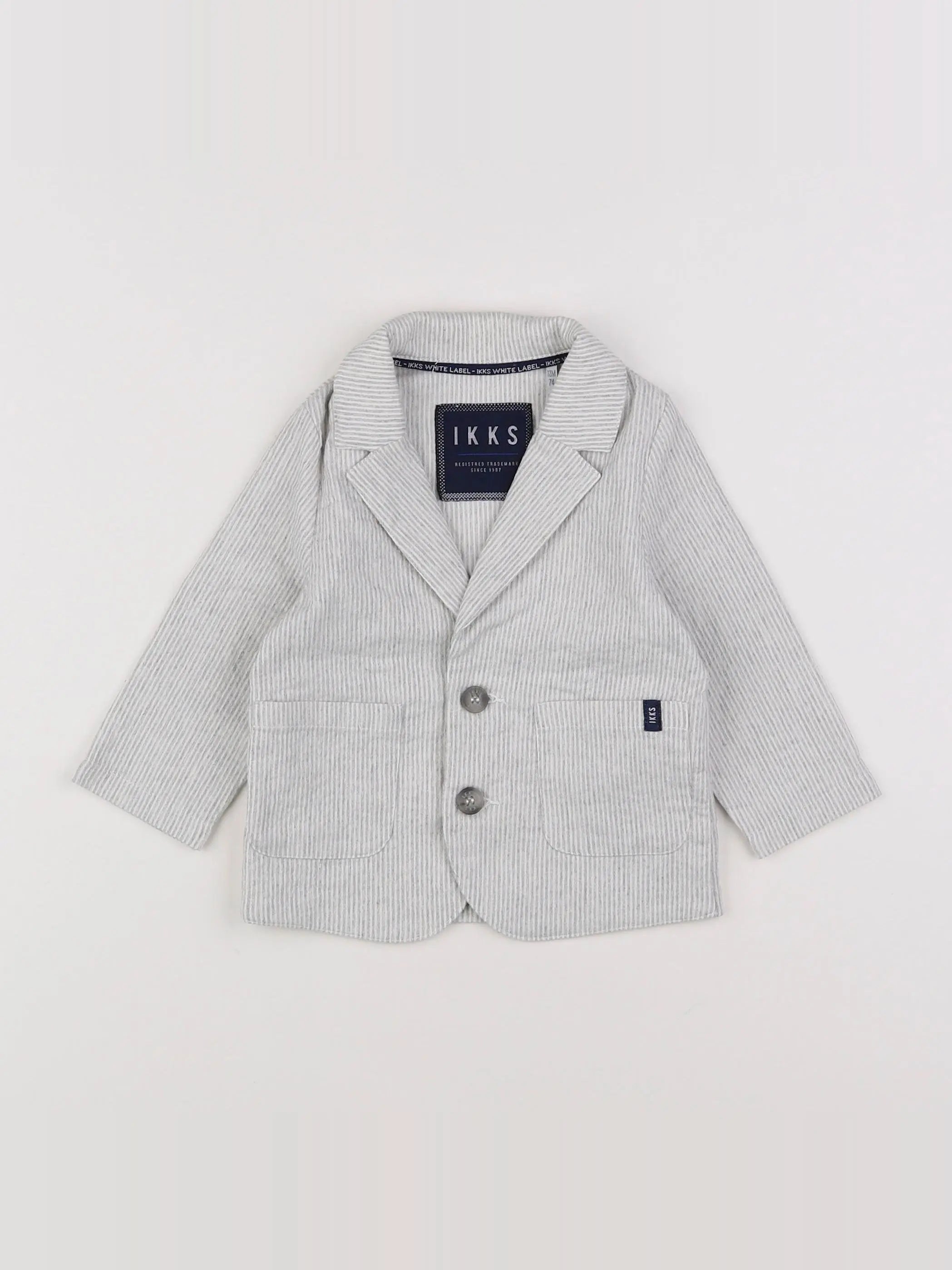 IKKS - gilet gris - 12 mois
