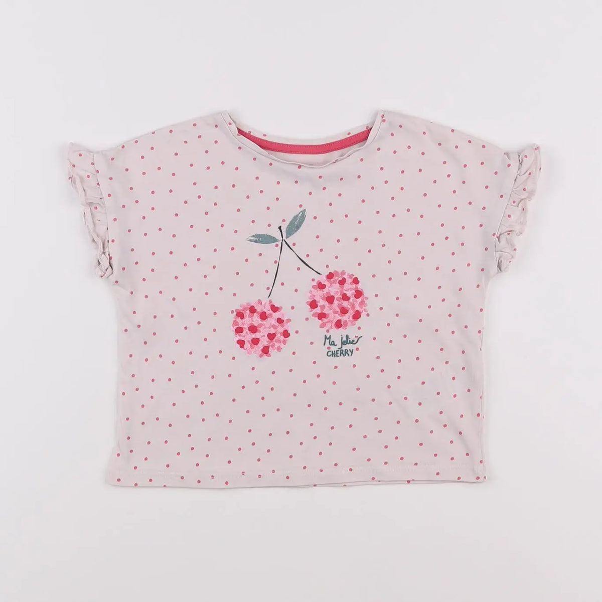 Vertbaudet - tee-shirt rose - 2 ans